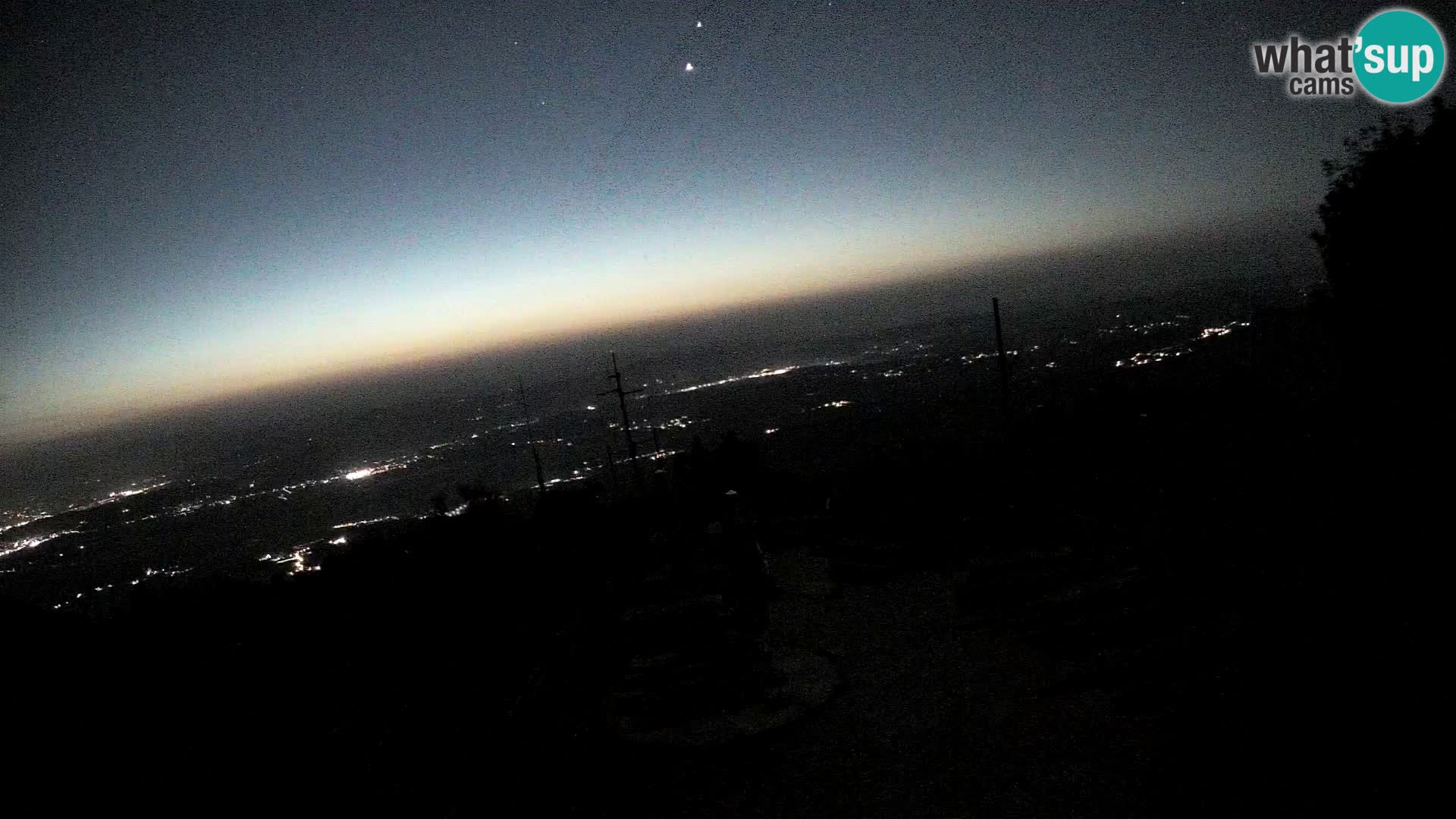 Mount Krim webcam near Ljubljana – Slovenia – view to Grosuplje