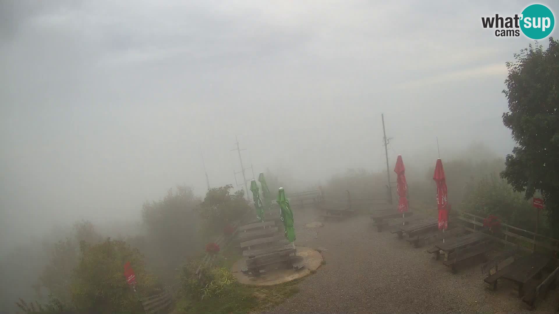 Mount Krim webcam near Ljubljana – Slovenia – view to Grosuplje