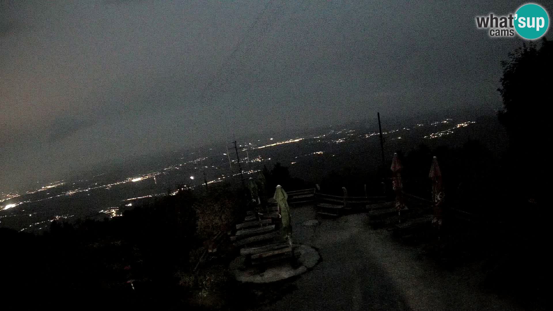Mount Krim webcam near Ljubljana – Slovenia – view to Grosuplje
