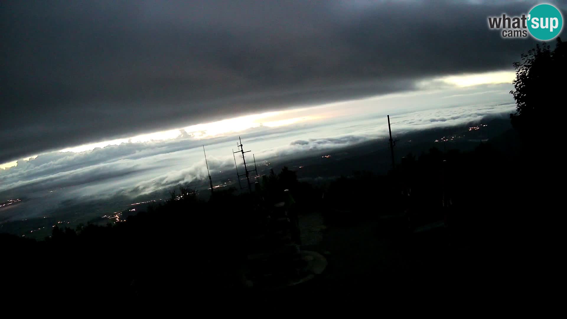 Mount Krim webcam near Ljubljana – Slovenia – view to Grosuplje