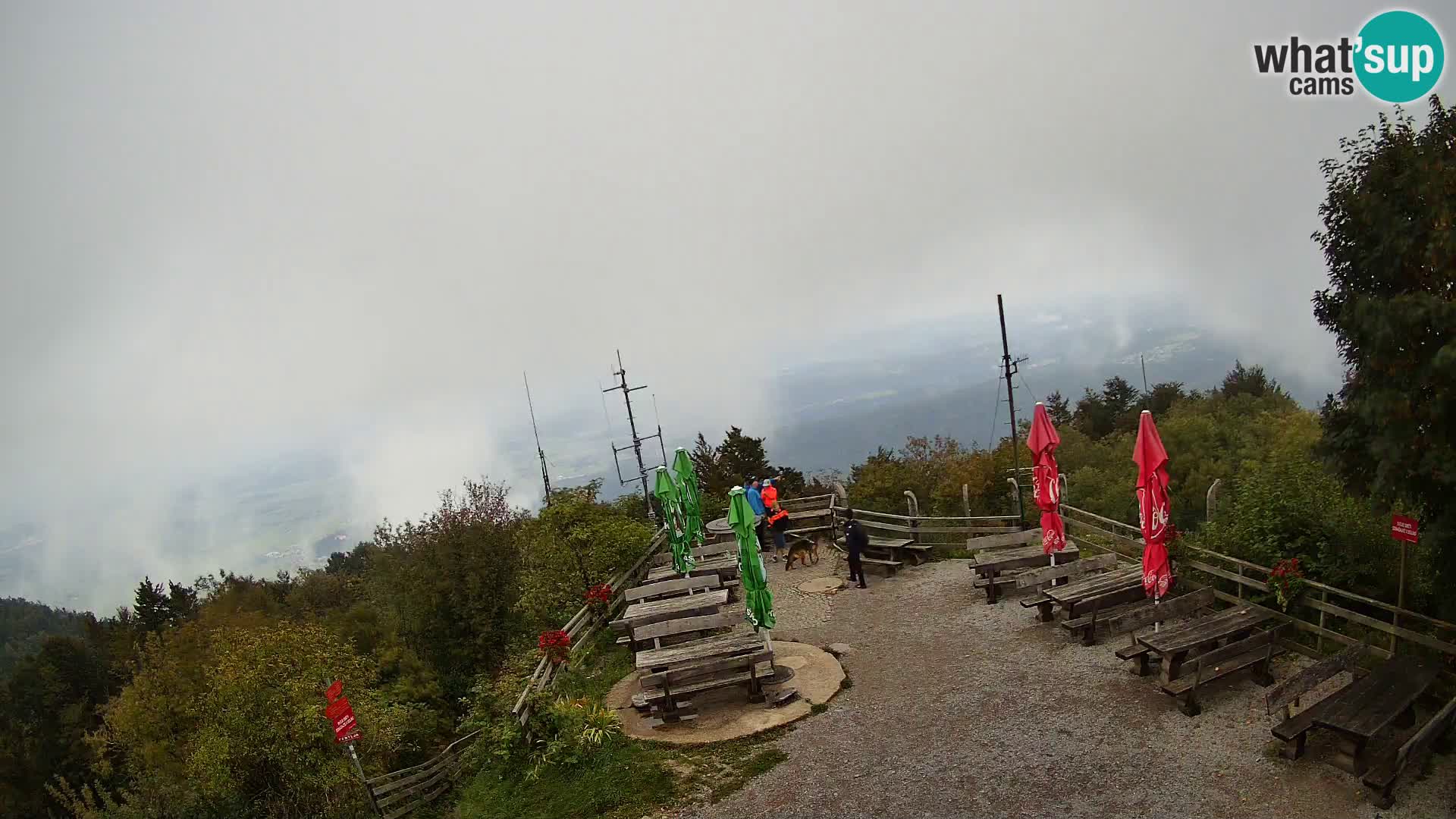 Mount Krim webcam near Ljubljana – Slovenia – view to Grosuplje