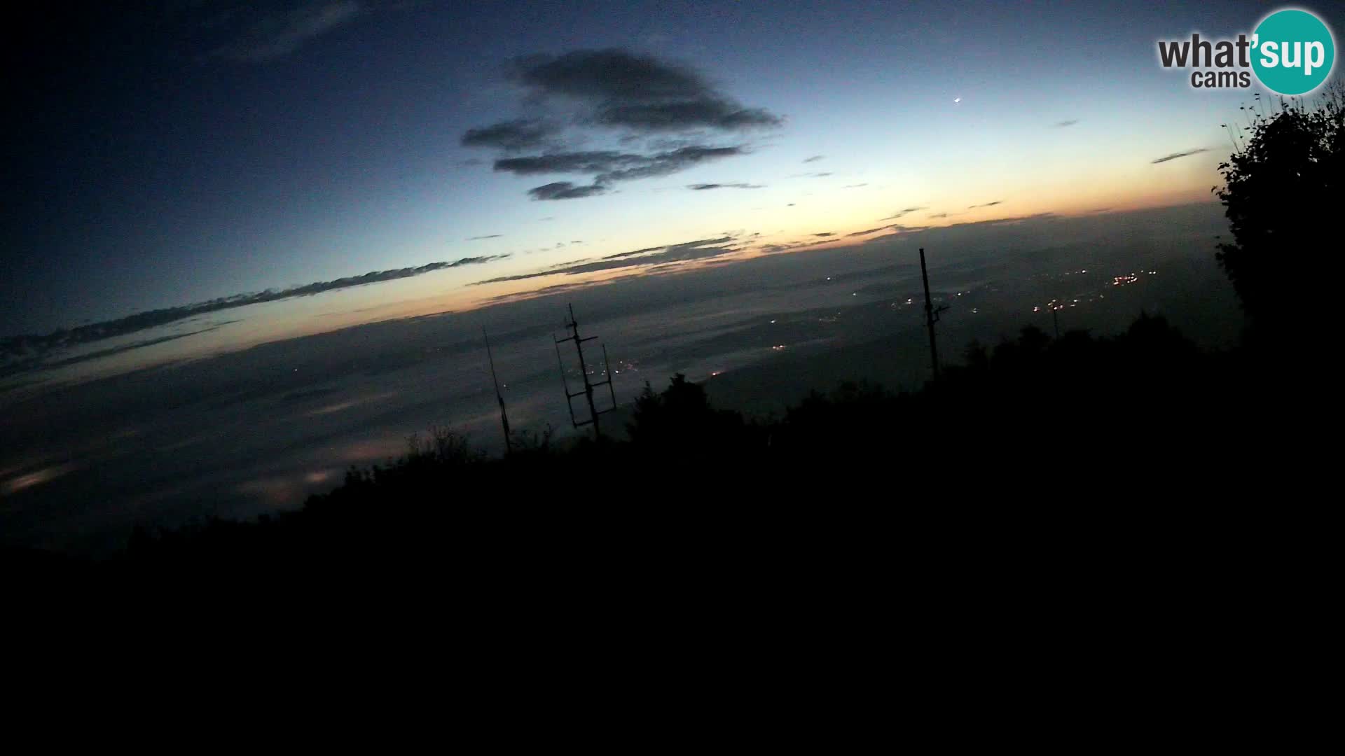 Mount Krim webcam near Ljubljana – Slovenia – view to Grosuplje