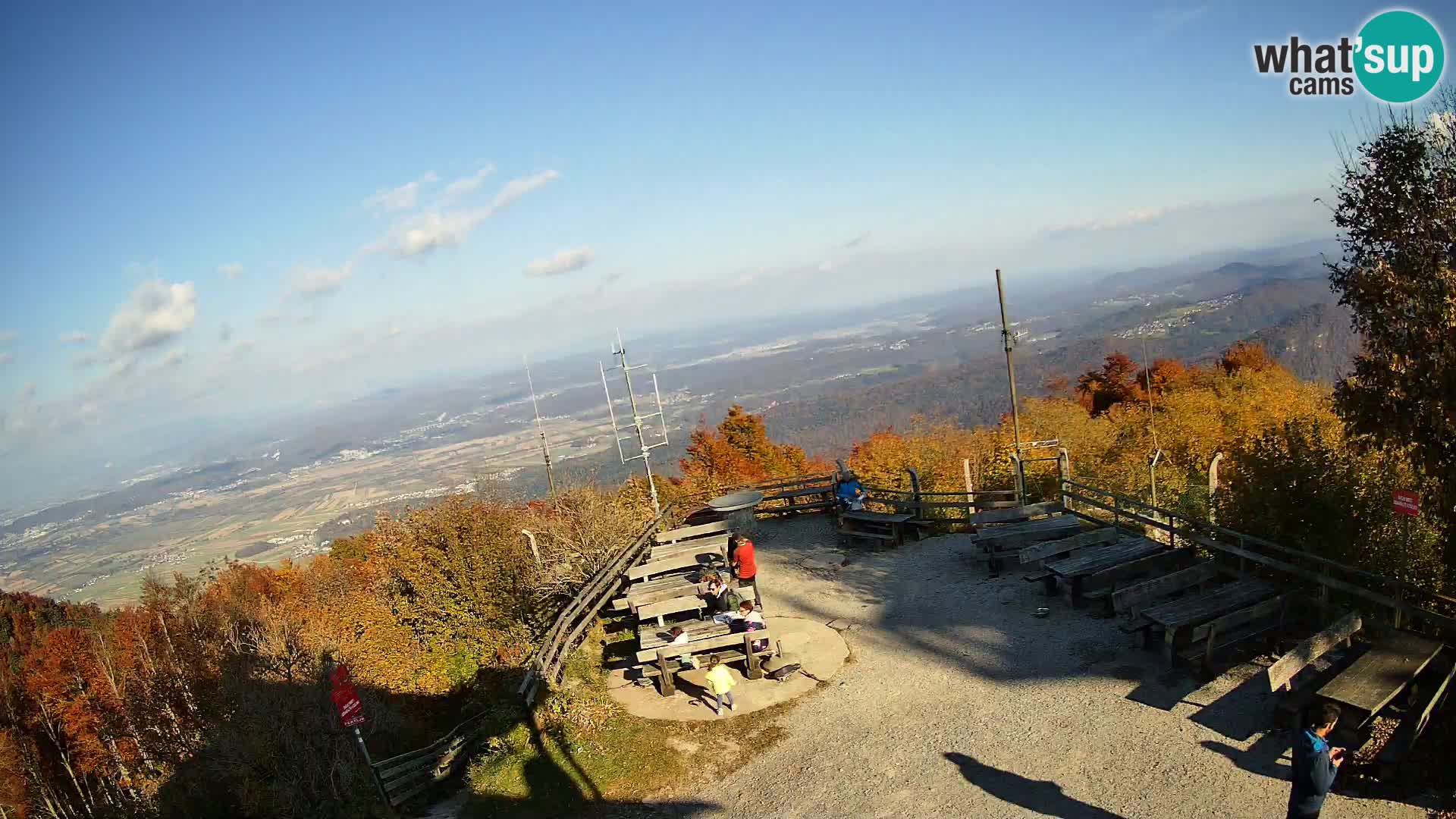 Mount Krim webcam near Ljubljana – Slovenia – view to Grosuplje