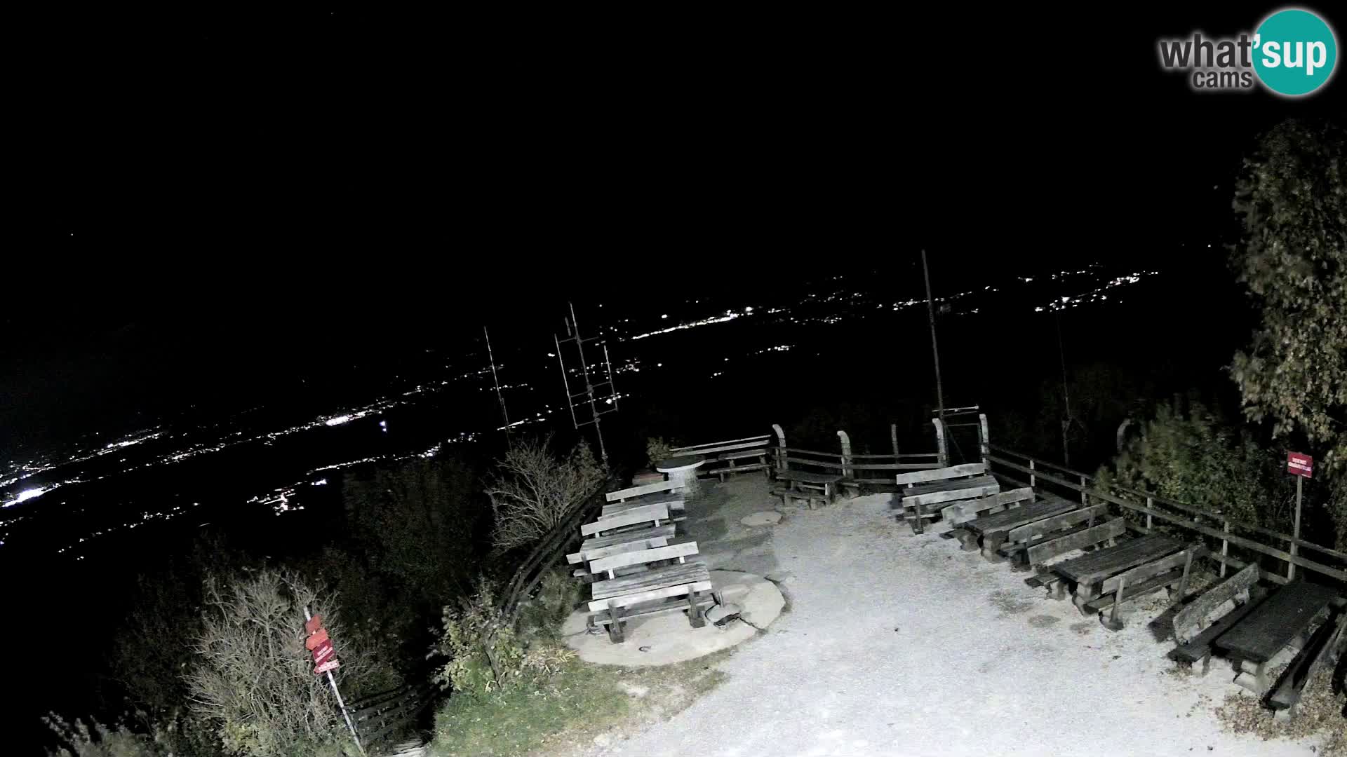 Mount Krim webcam near Ljubljana – Slovenia – view to Grosuplje