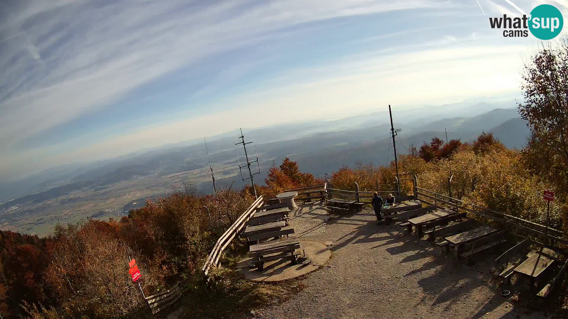 Mount Krim webcam near Ljubljana – Slovenia – view to Grosuplje