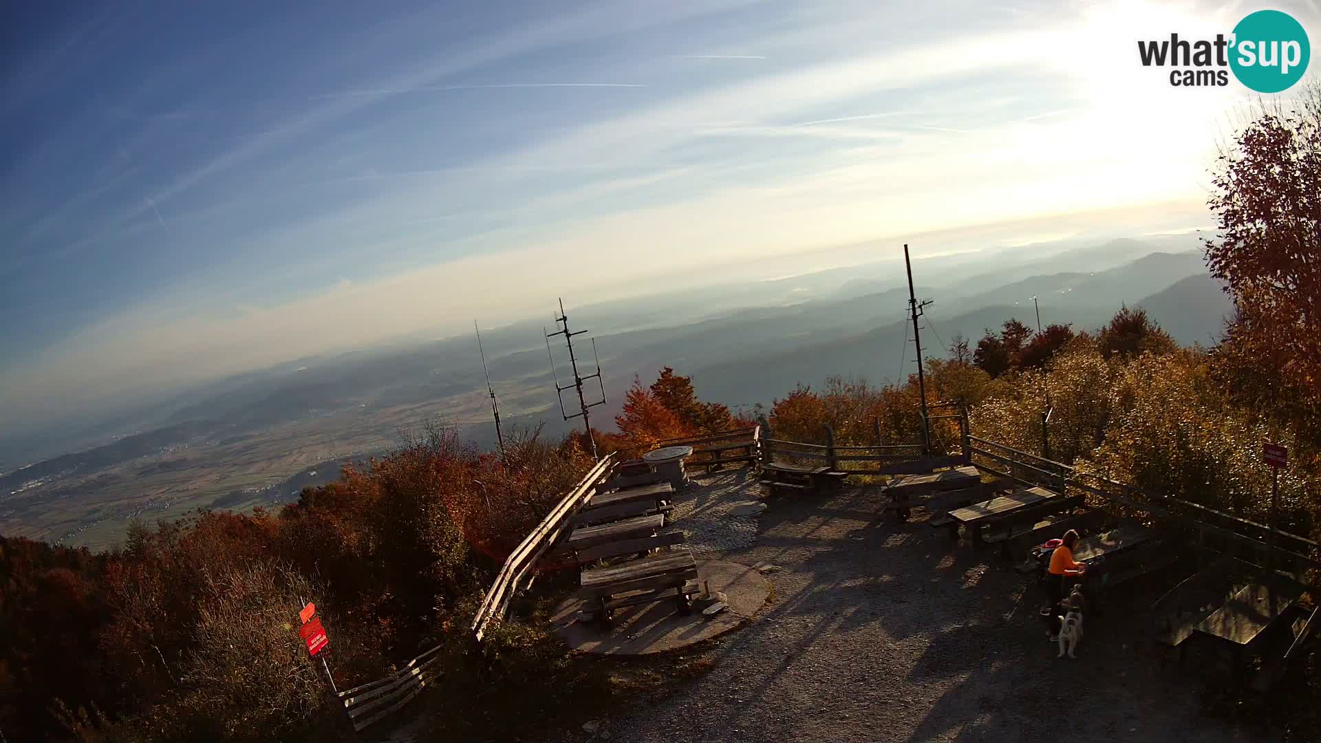 Mount Krim webcam near Ljubljana – Slovenia – view to Grosuplje