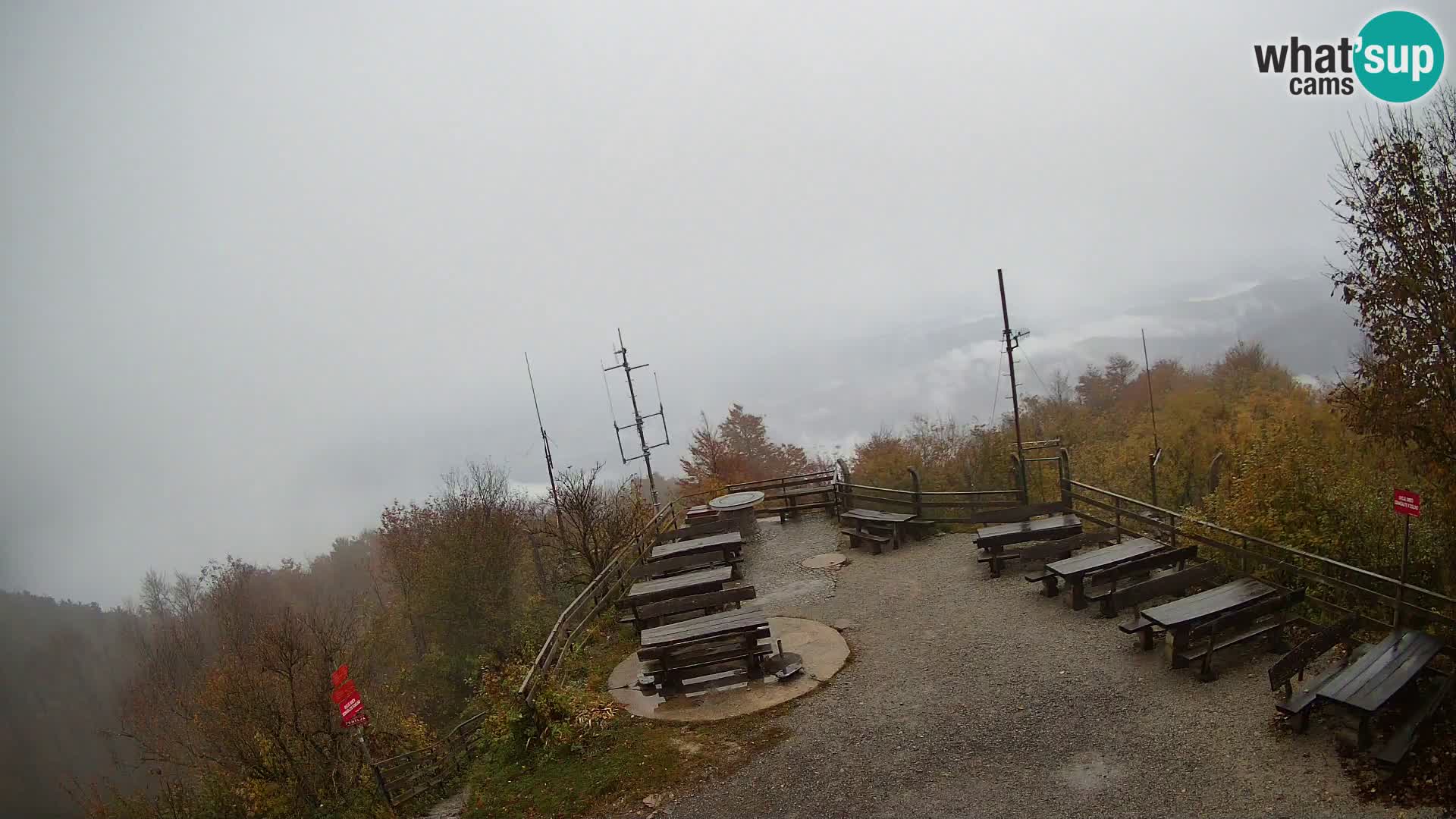 Mount Krim webcam near Ljubljana – Slovenia – view to Grosuplje