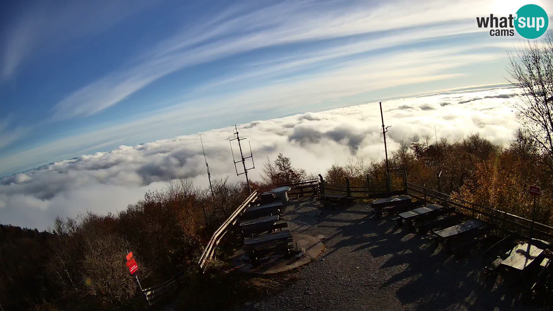Mount Krim webcam near Ljubljana – Slovenia – view to Grosuplje