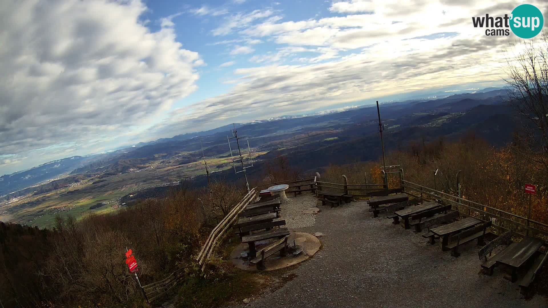 Spletna kamera Krim pri Ljubljani – pogled proti Grosuplju