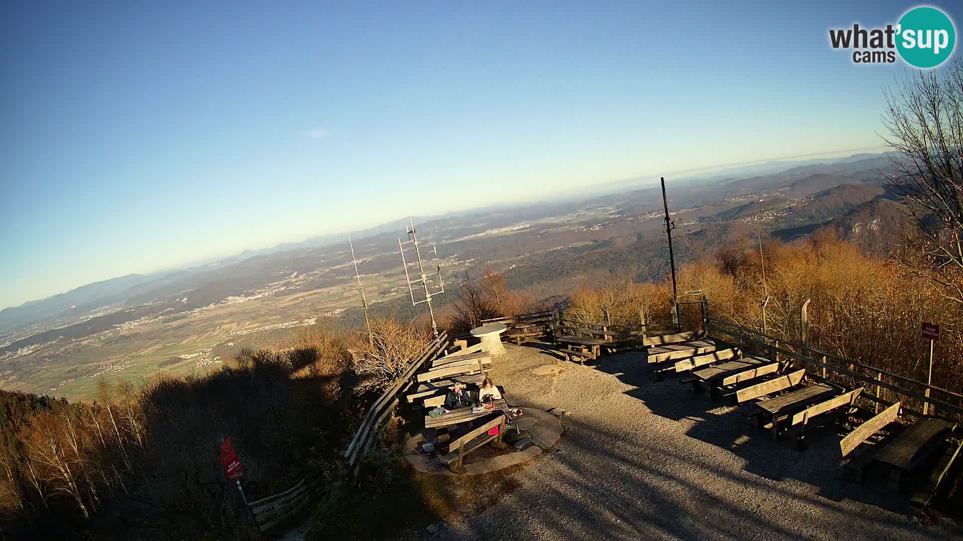Mount Krim webcam near Ljubljana – Slovenia – view to Grosuplje