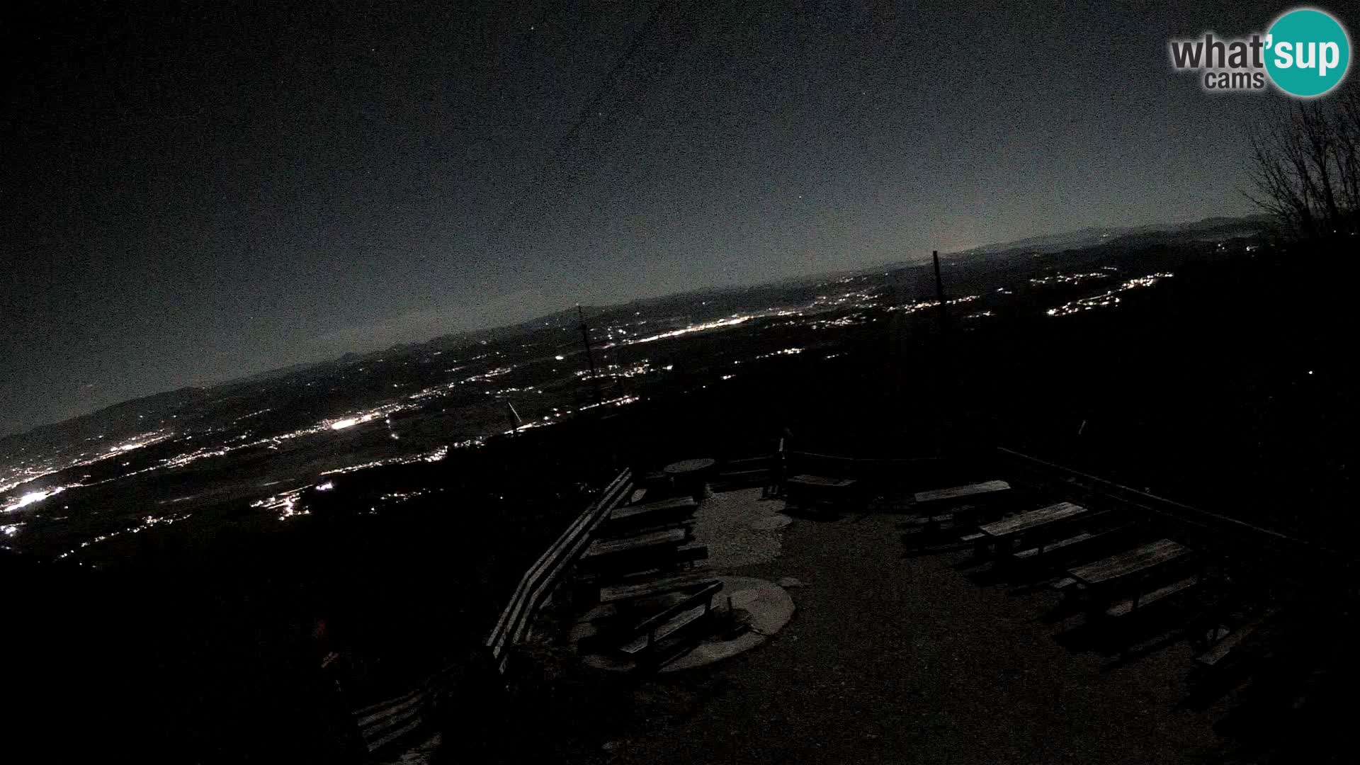 Mount Krim webcam near Ljubljana – Slovenia – view to Grosuplje