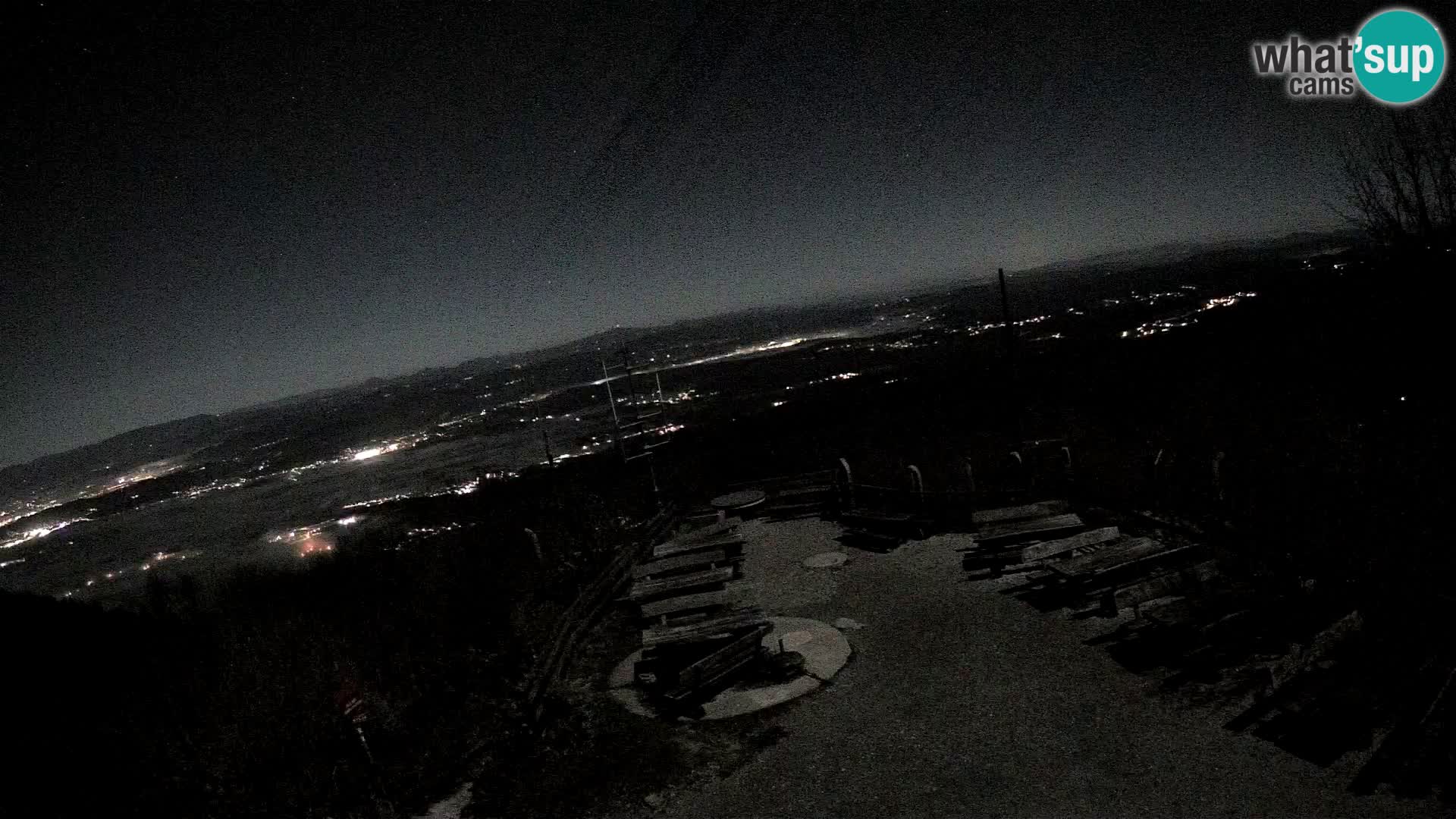 Mount Krim webcam near Ljubljana – Slovenia – view to Grosuplje