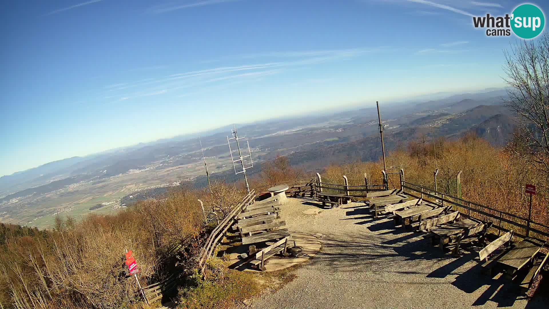 Spletna kamera Krim pri Ljubljani – pogled proti Grosuplju