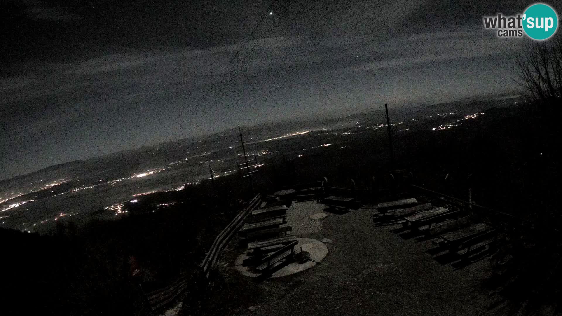 Mount Krim webcam near Ljubljana – Slovenia – view to Grosuplje