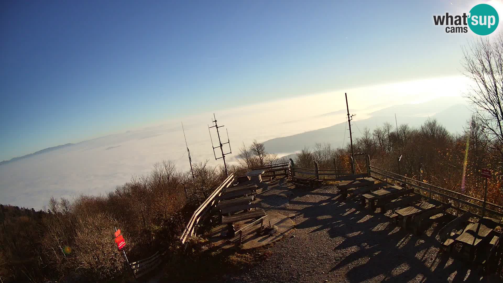 Spletna kamera Krim pri Ljubljani – pogled proti Grosuplju