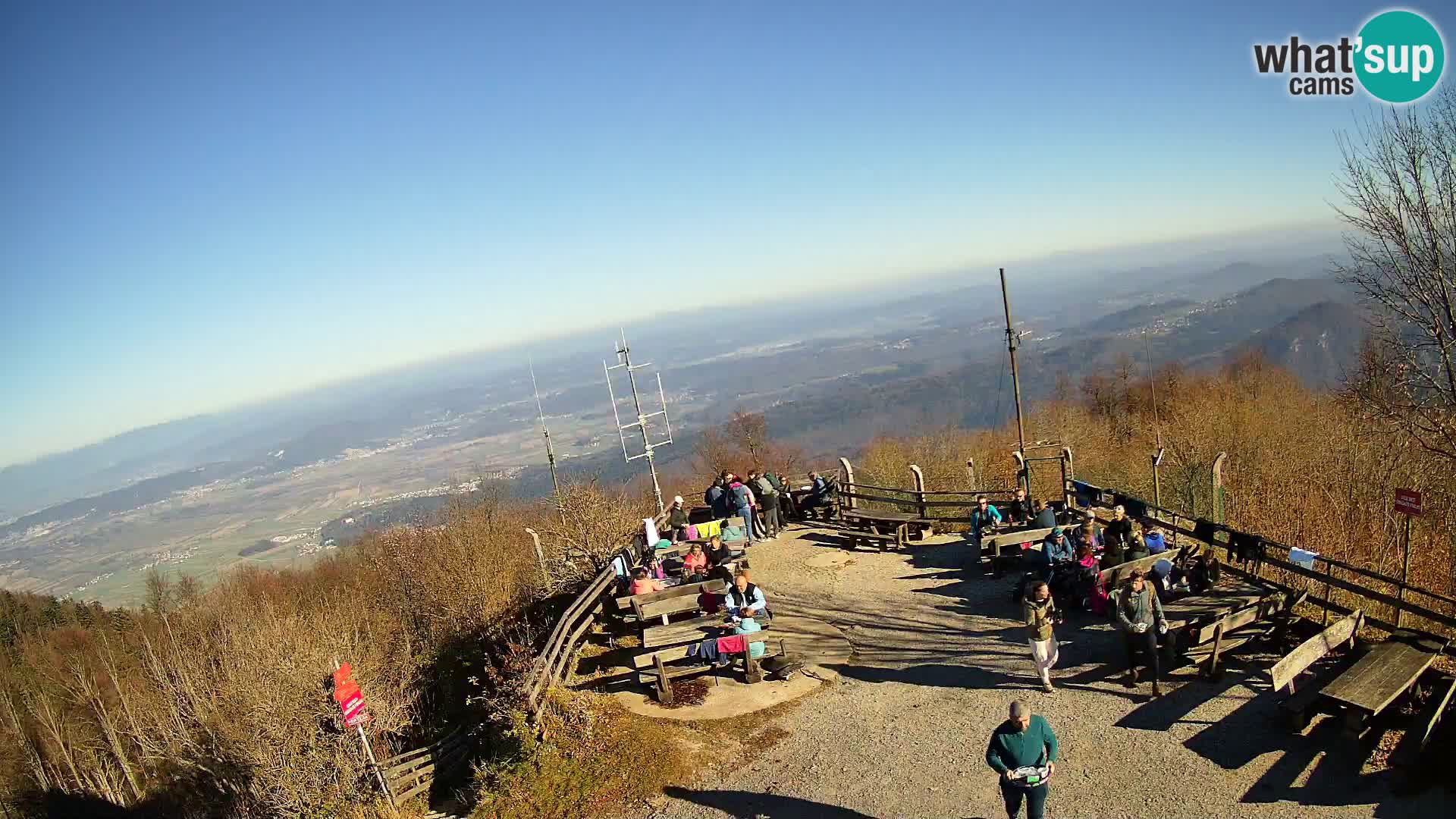 Spletna kamera Krim pri Ljubljani – pogled proti Grosuplju