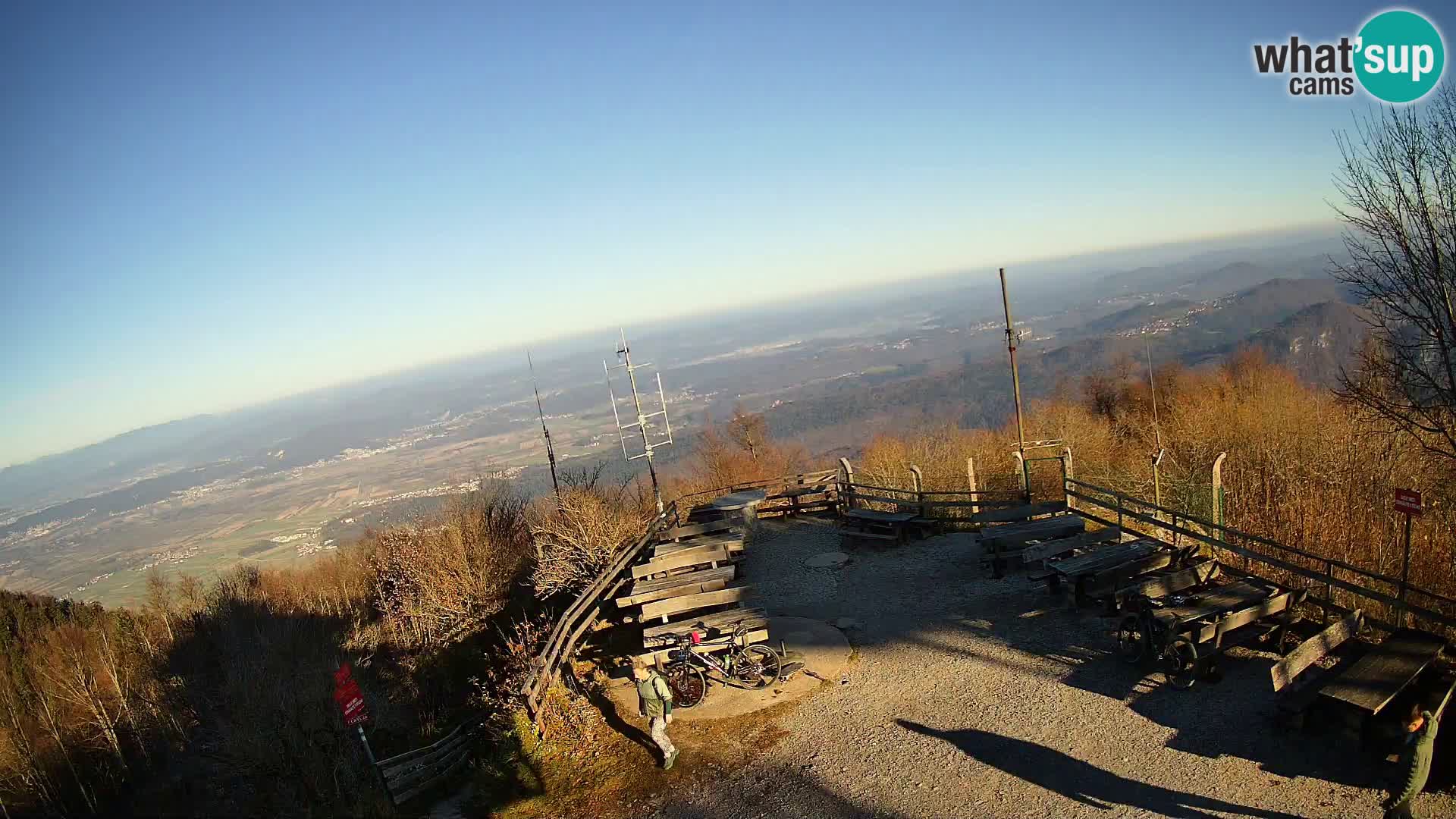 Spletna kamera Krim pri Ljubljani – pogled proti Grosuplju