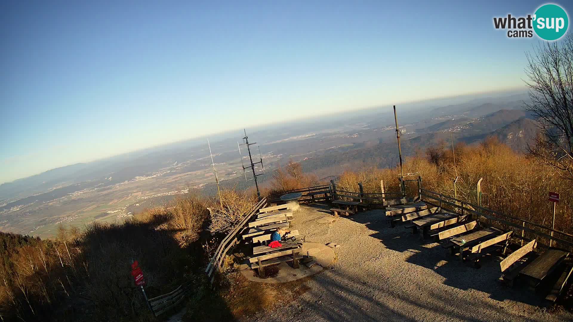 Mount Krim webcam near Ljubljana – Slovenia – view to Grosuplje