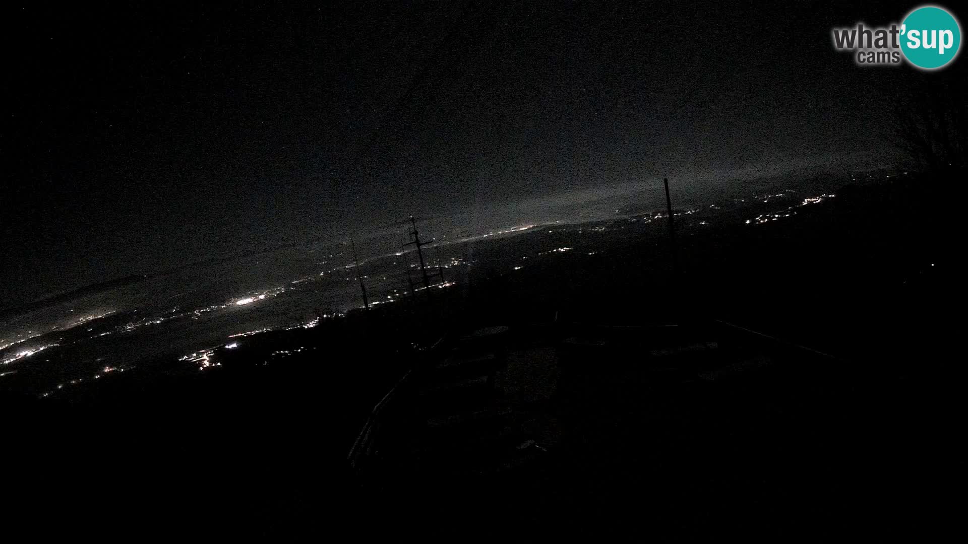 Mount Krim webcam near Ljubljana – Slovenia – view to Grosuplje