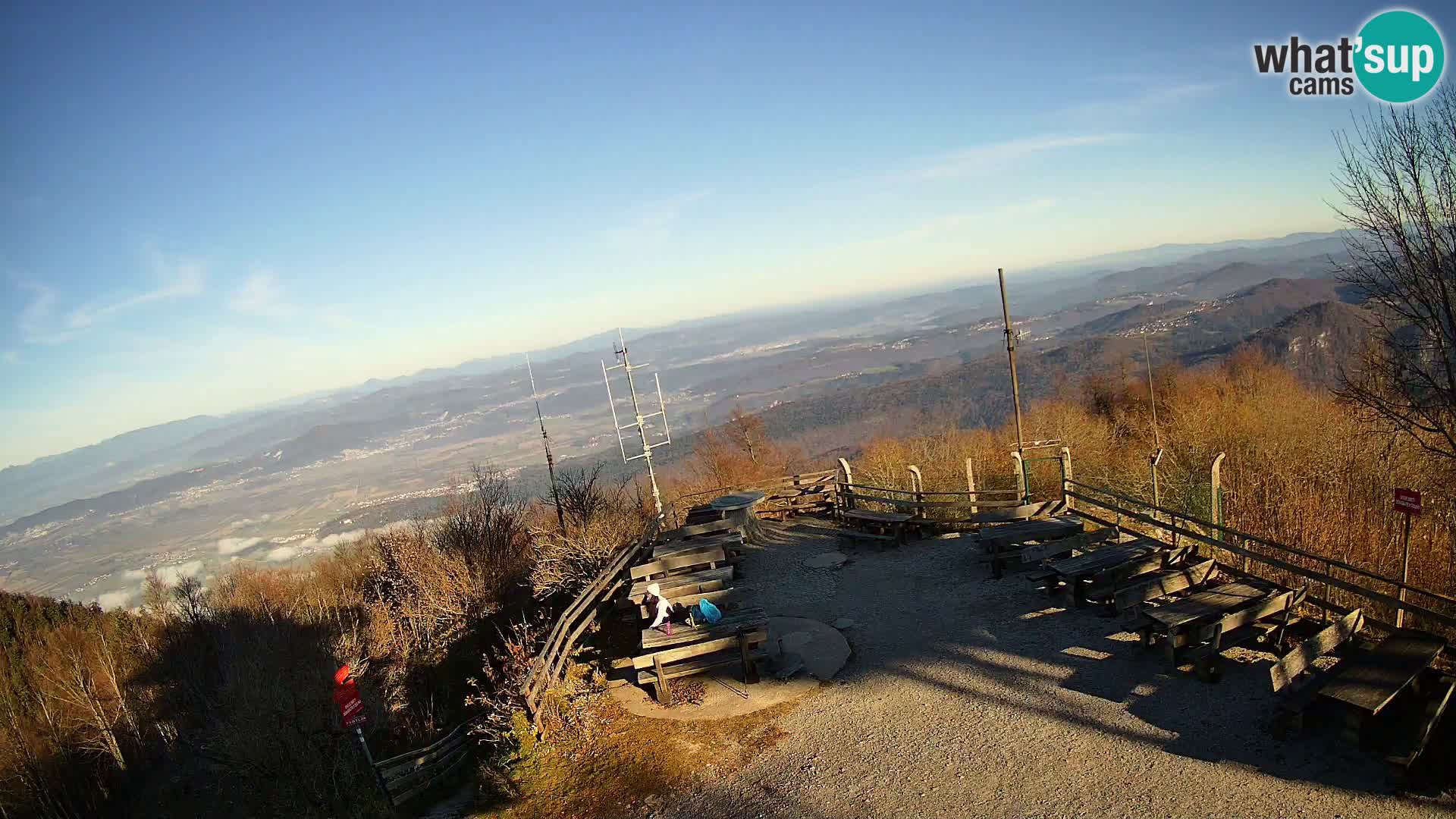 Mount Krim webcam near Ljubljana – Slovenia – view to Grosuplje