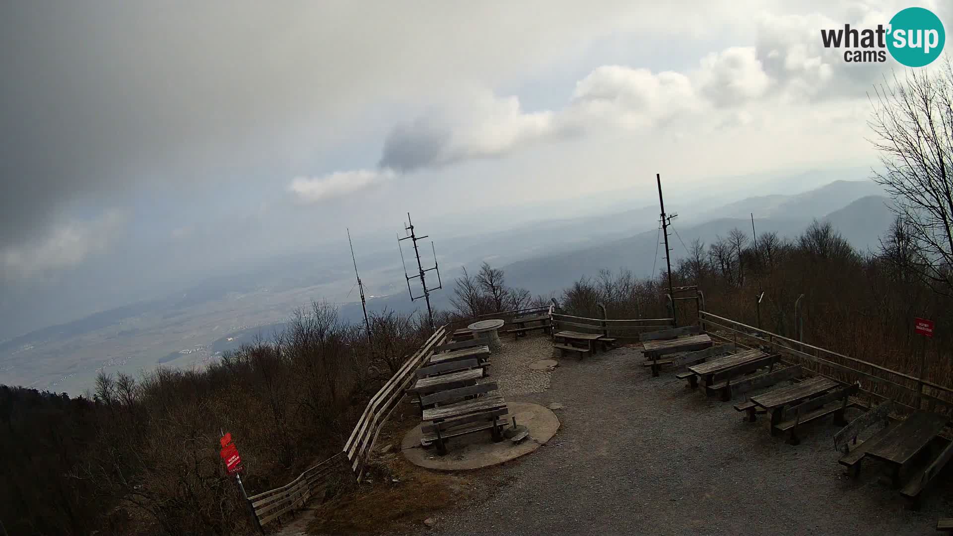 Spletna kamera Krim pri Ljubljani – pogled proti Grosuplju