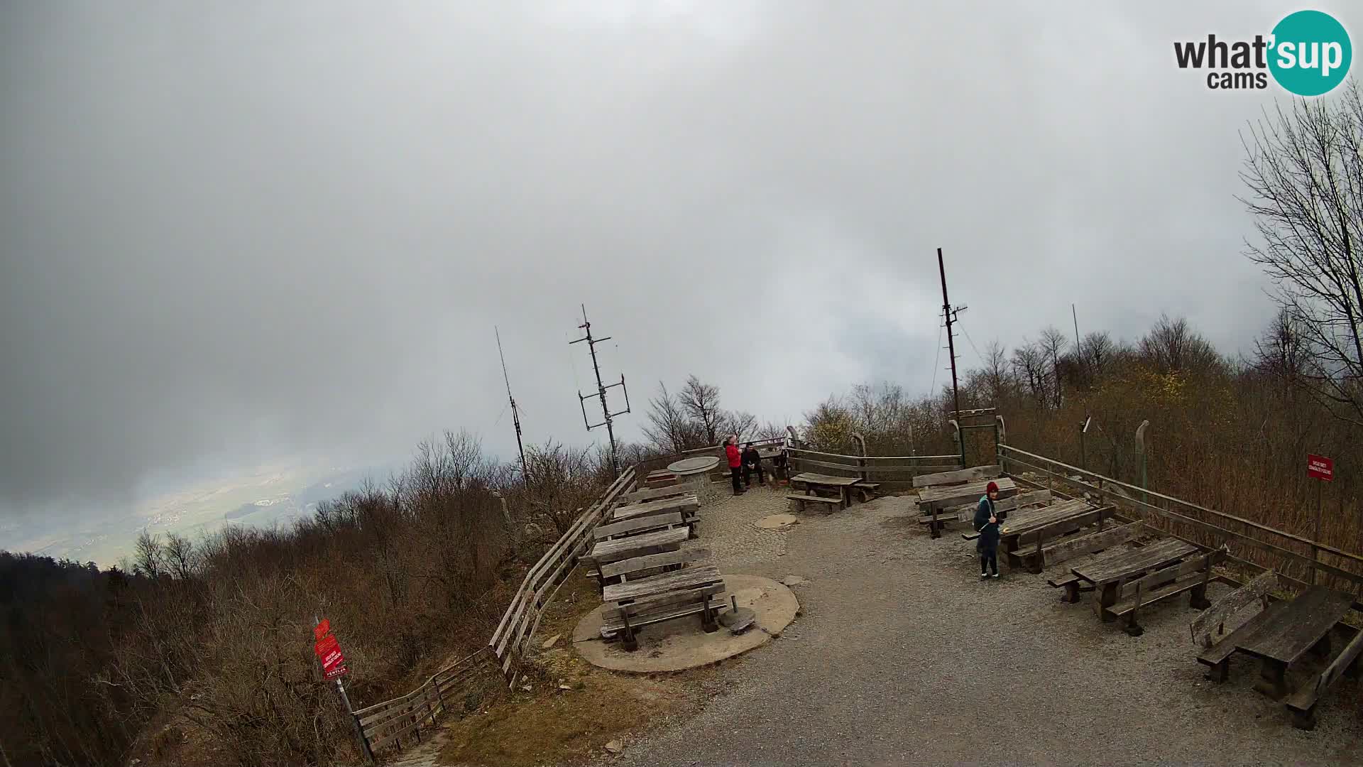 Mount Krim webcam near Ljubljana – Slovenia – view to Grosuplje