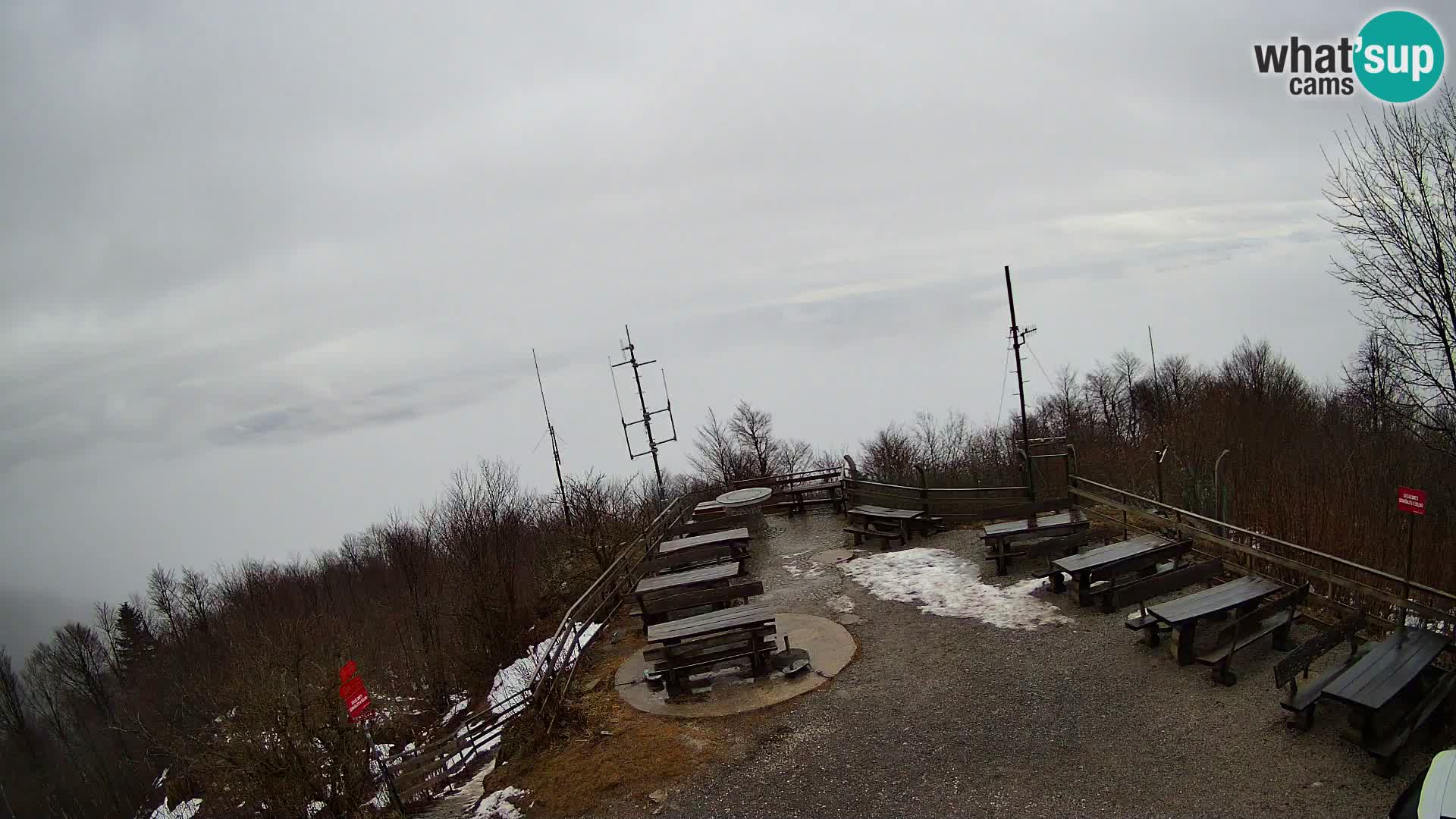 Mount Krim webcam near Ljubljana – Slovenia – view to Grosuplje
