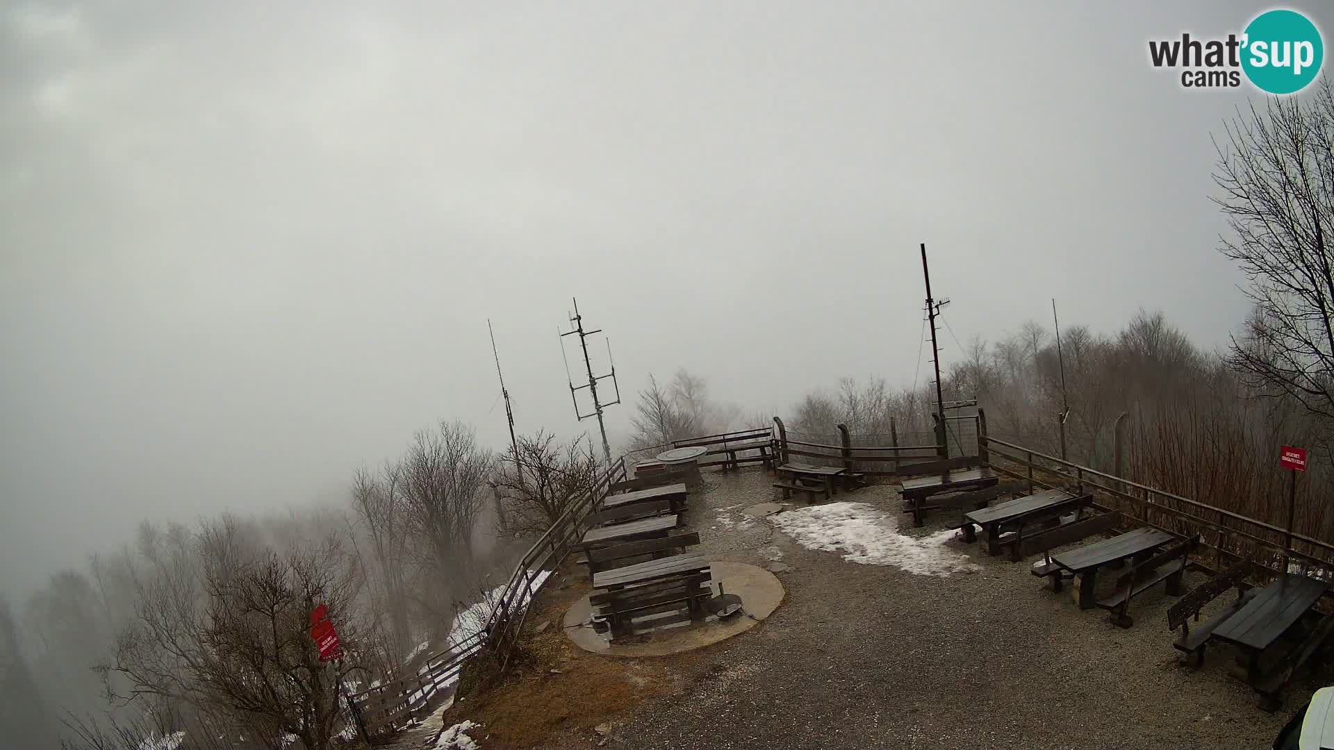 Mount Krim webcam near Ljubljana – Slovenia – view to Grosuplje