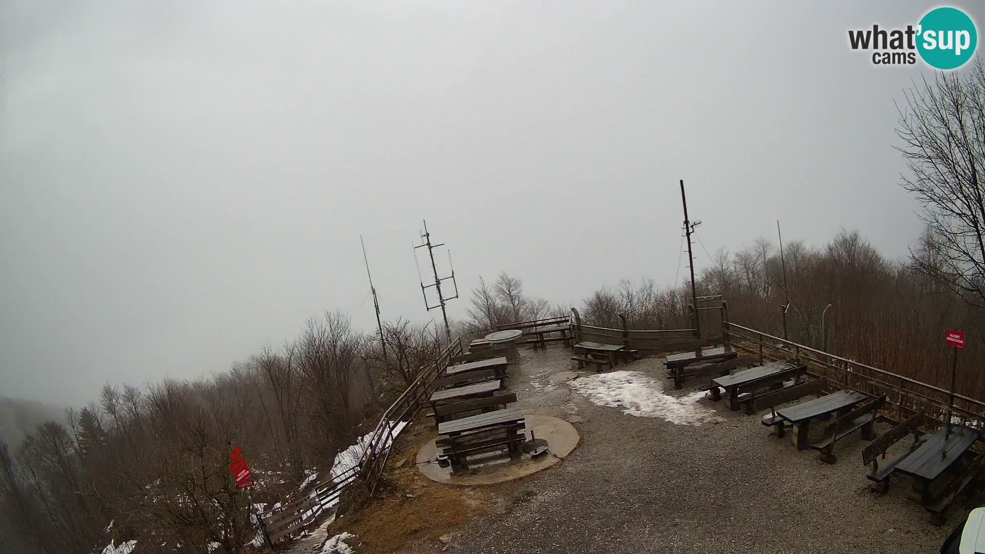 Mount Krim webcam near Ljubljana – Slovenia – view to Grosuplje