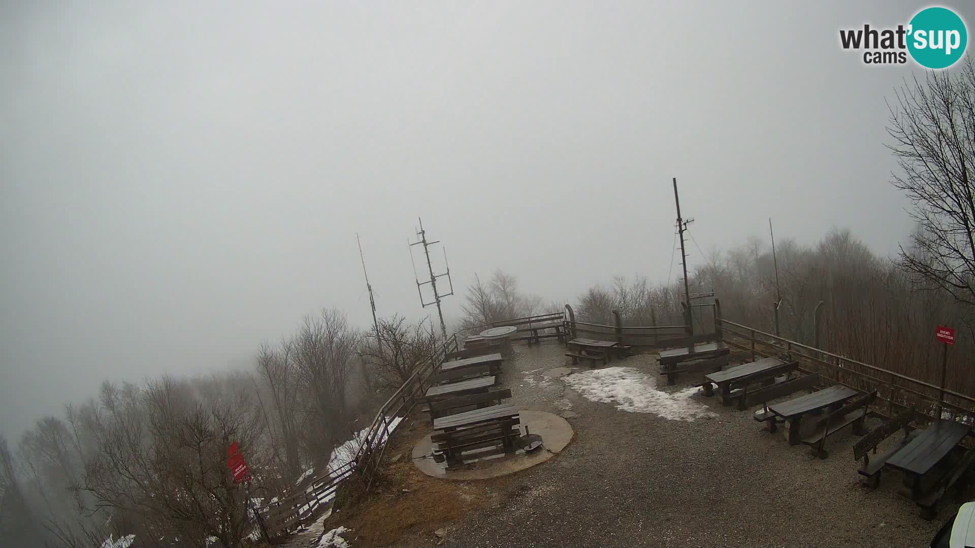 Mount Krim webcam near Ljubljana – Slovenia – view to Grosuplje