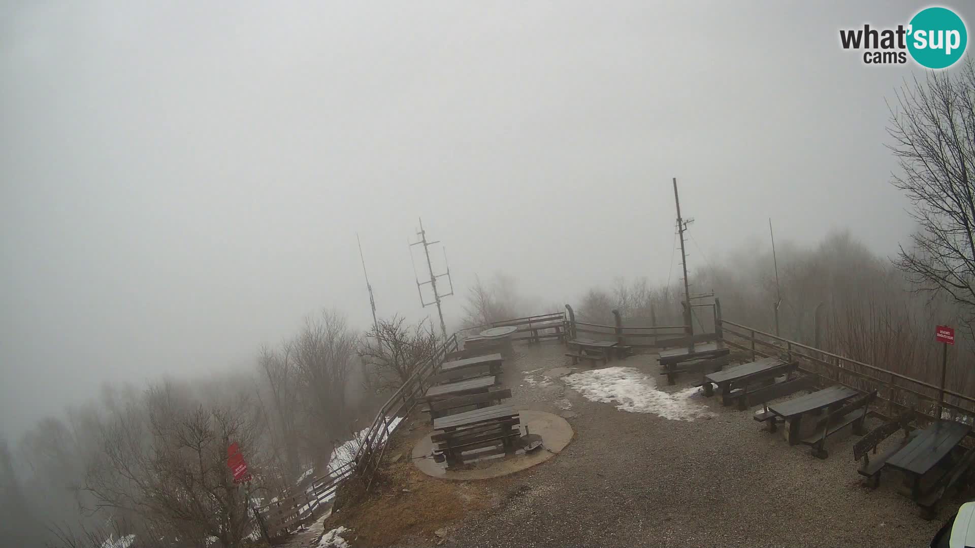 Mount Krim webcam near Ljubljana – Slovenia – view to Grosuplje