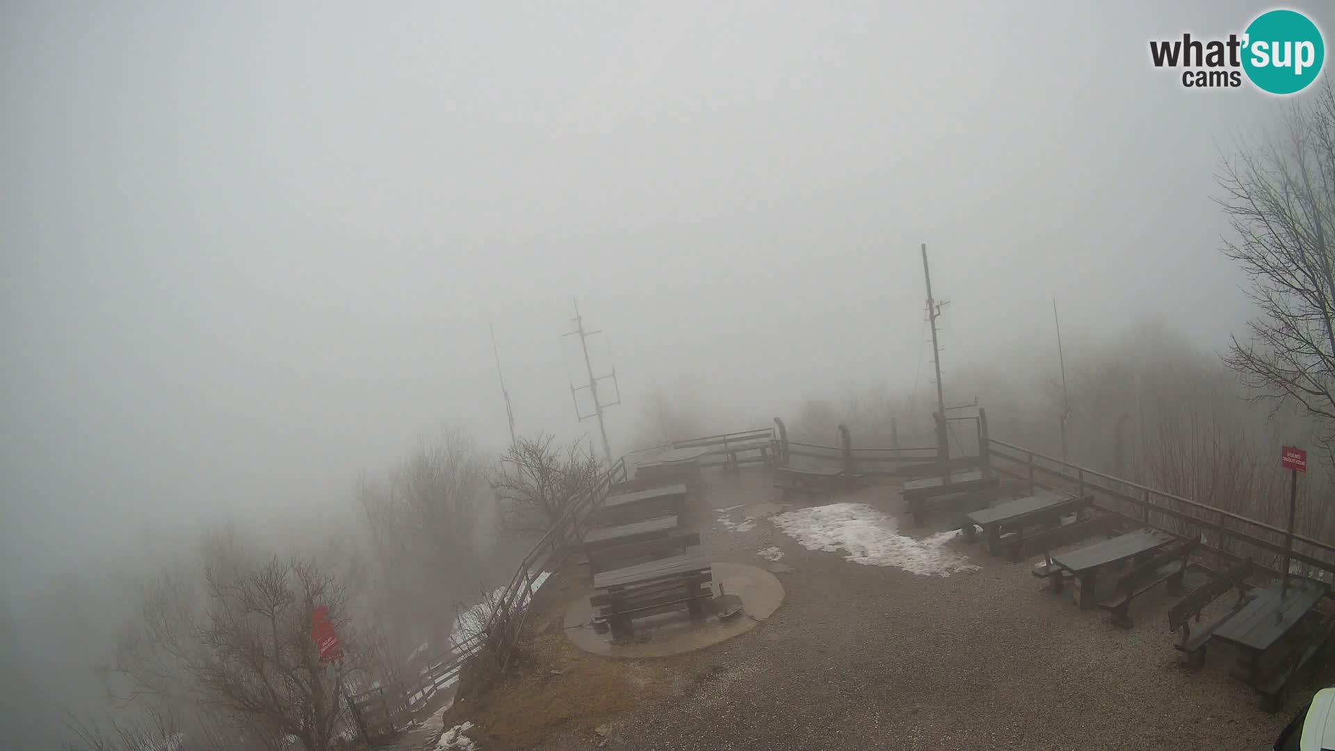 Mount Krim webcam near Ljubljana – Slovenia – view to Grosuplje