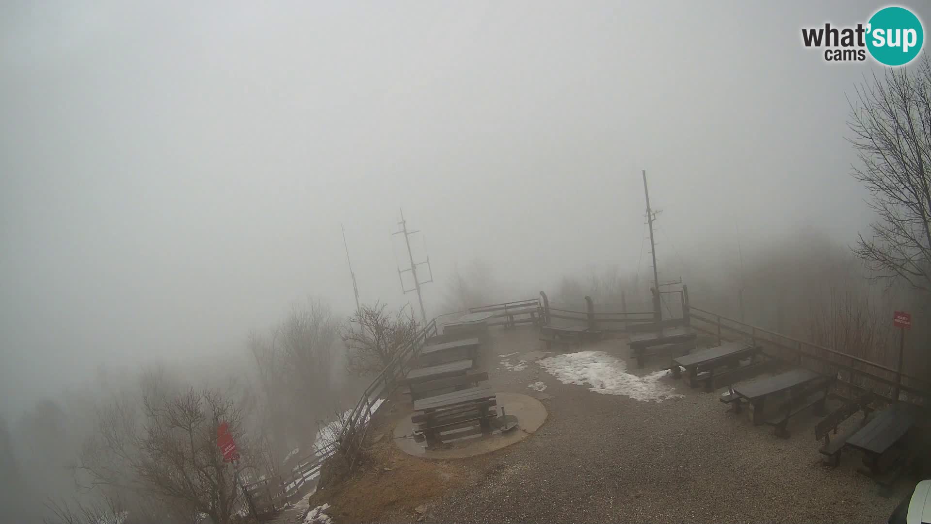 Mount Krim webcam near Ljubljana – Slovenia – view to Grosuplje