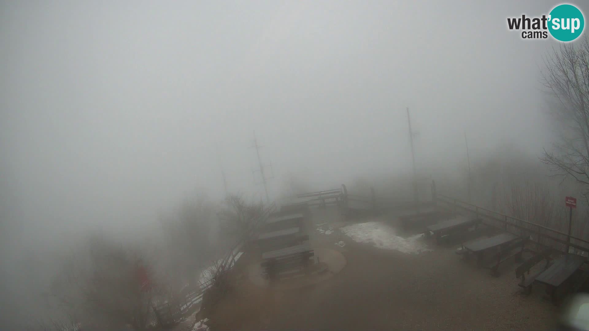 Mount Krim webcam near Ljubljana – Slovenia – view to Grosuplje