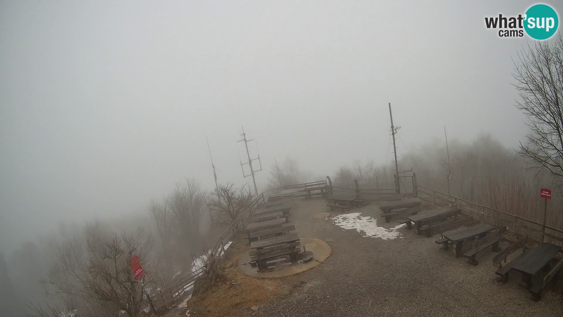Mount Krim webcam near Ljubljana – Slovenia – view to Grosuplje