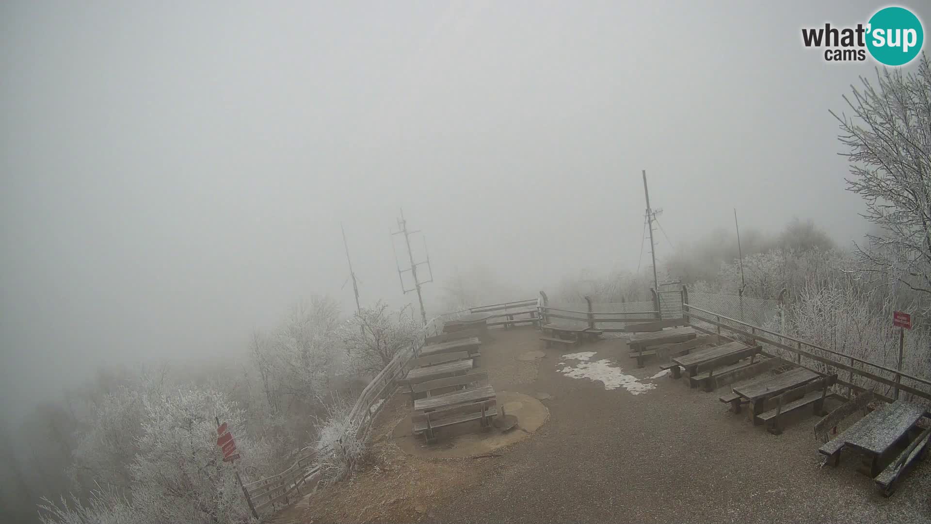 Mount Krim webcam near Ljubljana – Slovenia – view to Grosuplje