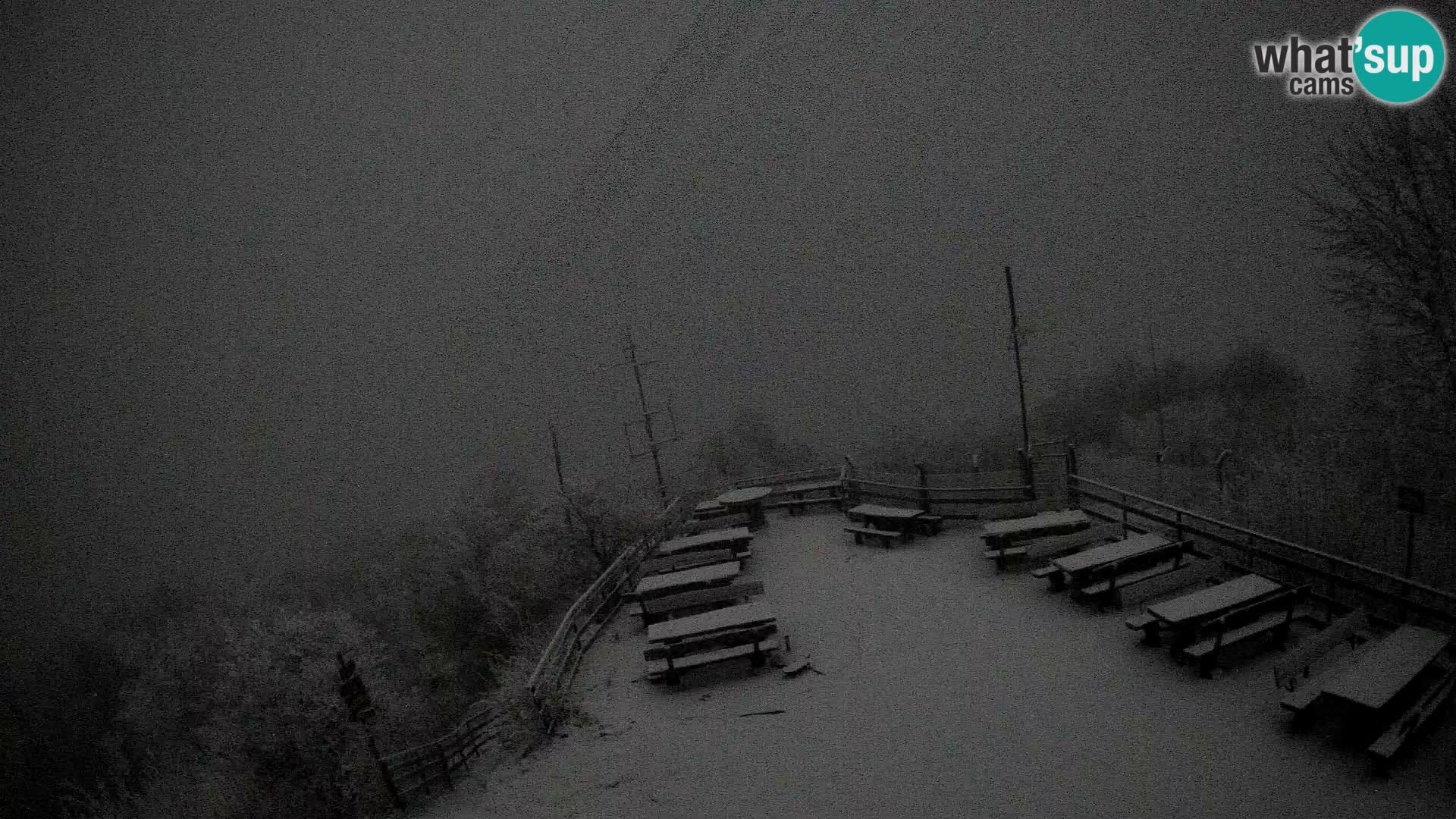 Mount Krim webcam near Ljubljana – Slovenia – view to Grosuplje