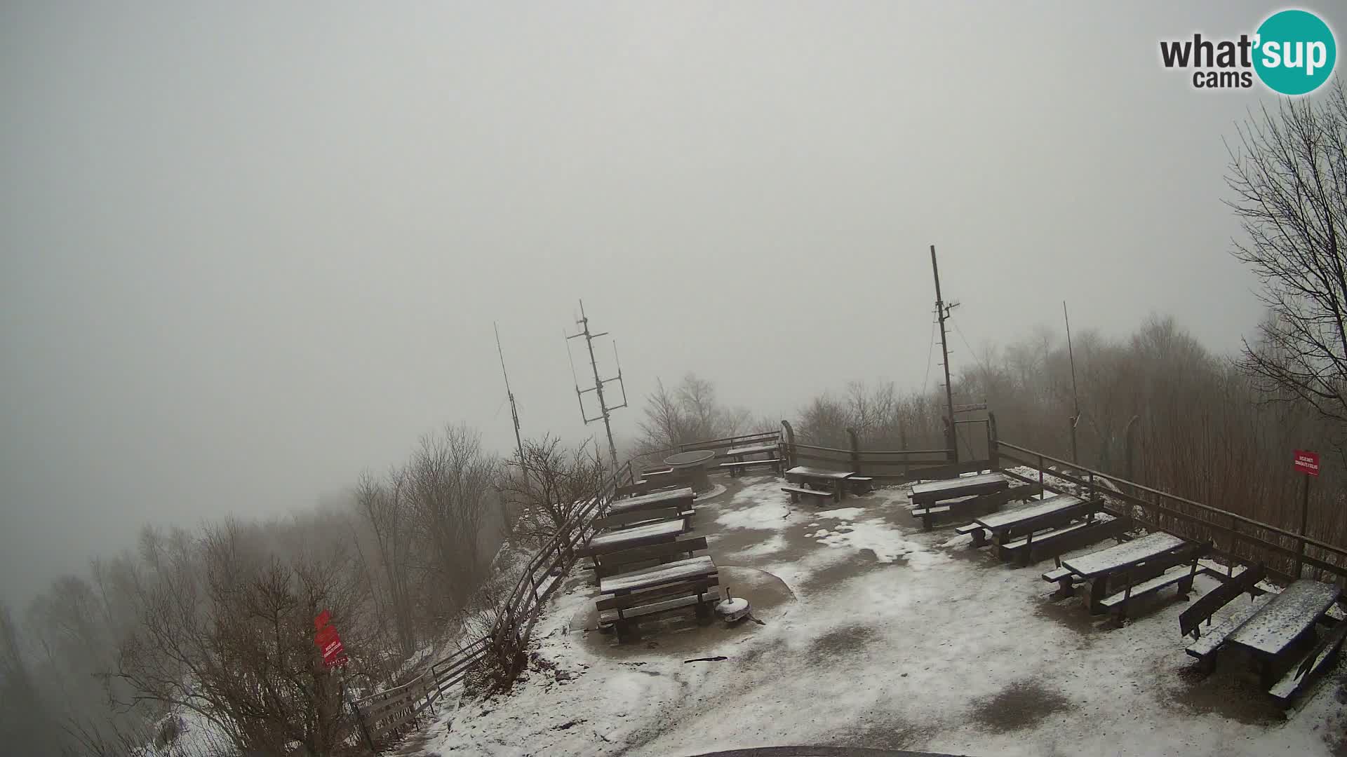 Mount Krim webcam near Ljubljana – Slovenia – view to Grosuplje