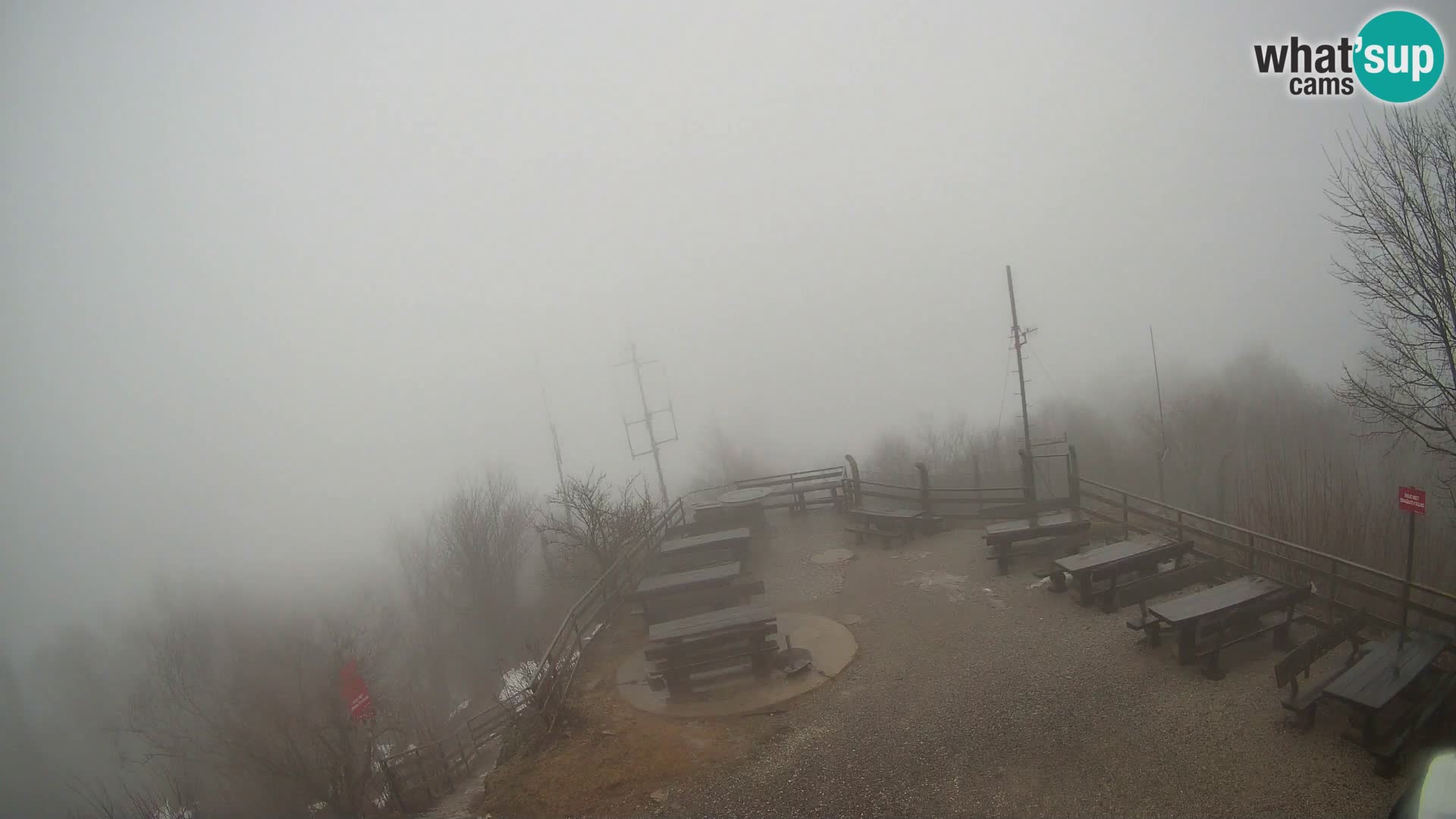 Mount Krim webcam near Ljubljana – Slovenia – view to Grosuplje