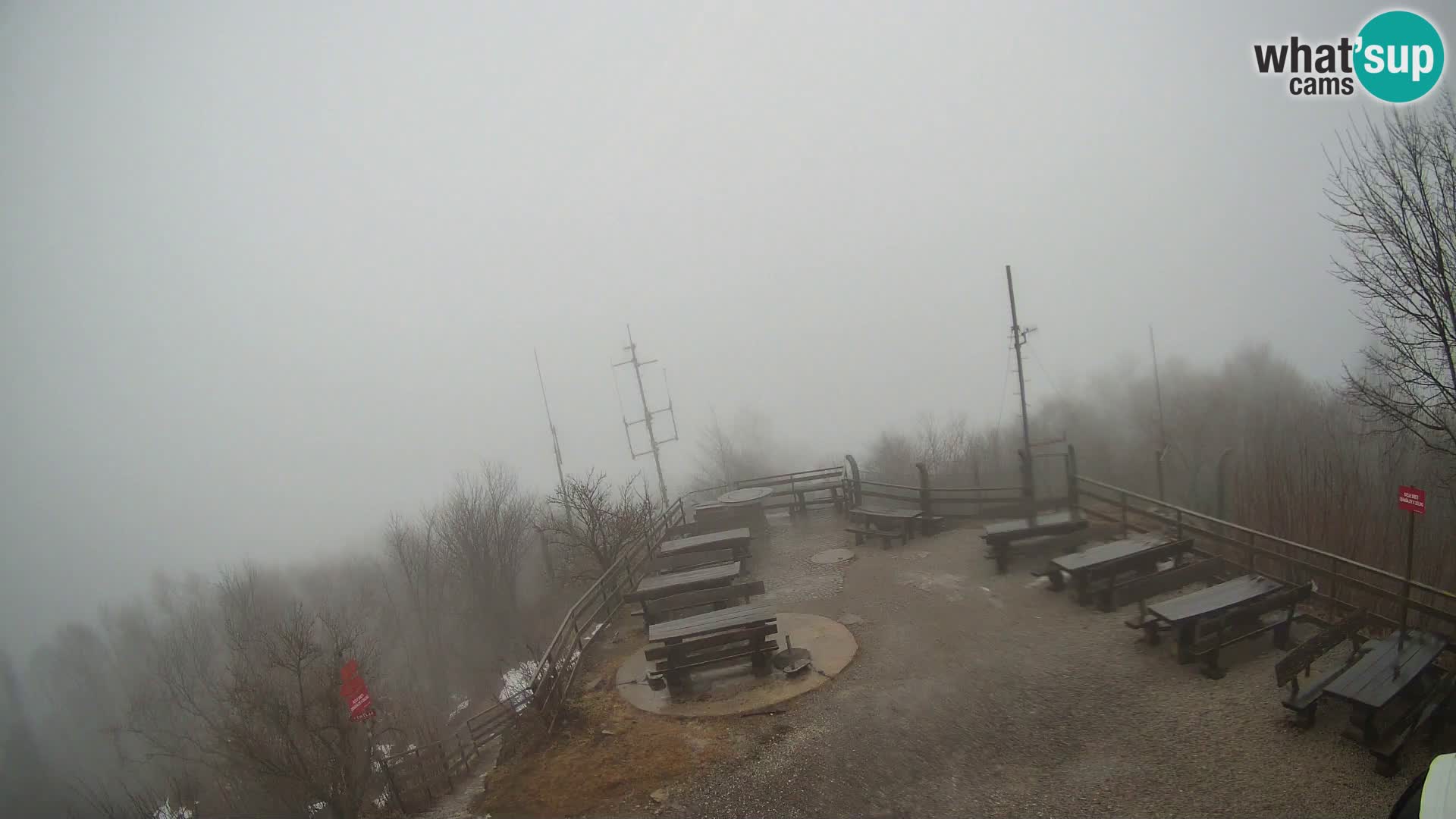 Mount Krim webcam near Ljubljana – Slovenia – view to Grosuplje