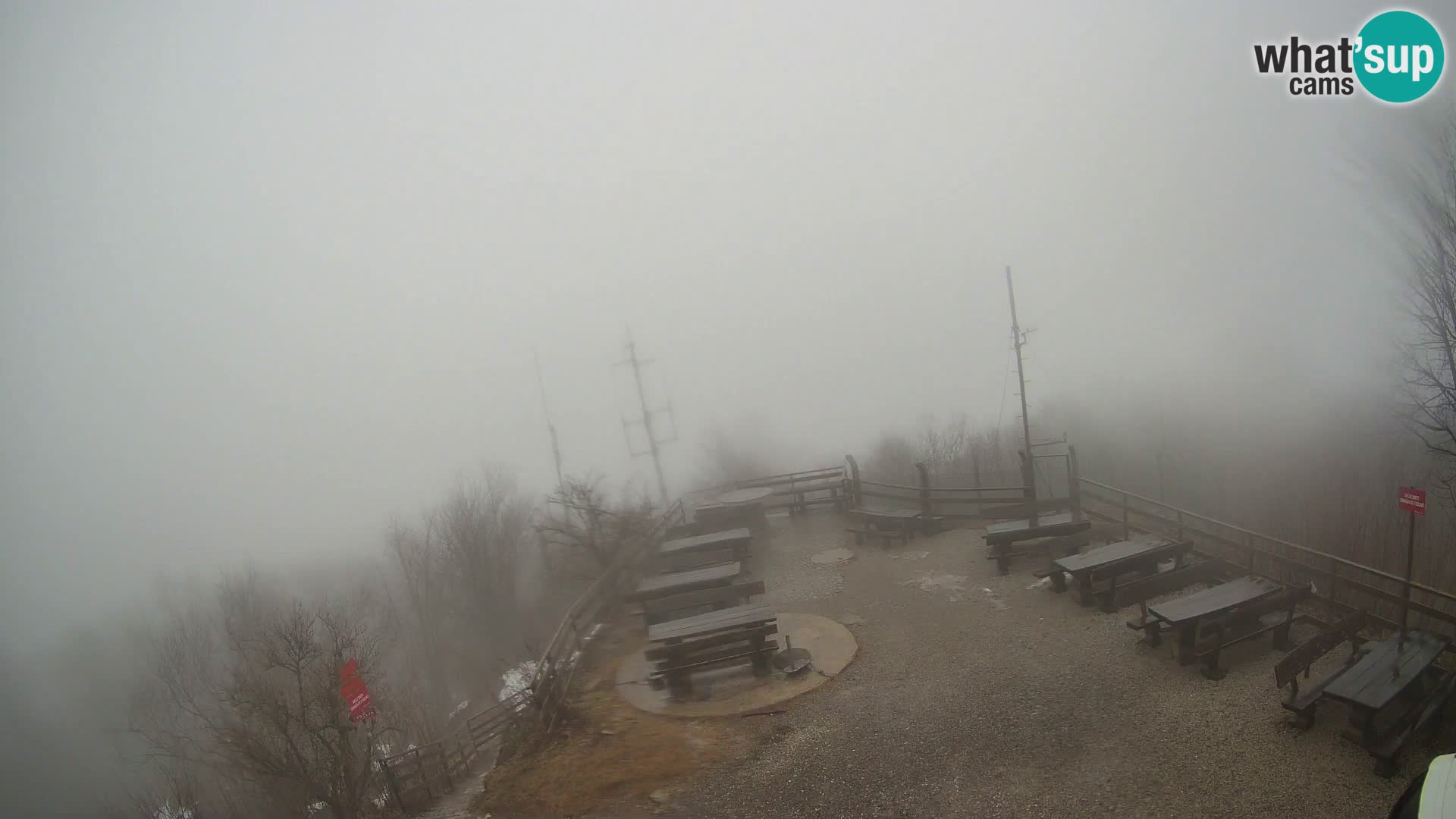 Mount Krim webcam near Ljubljana – Slovenia – view to Grosuplje