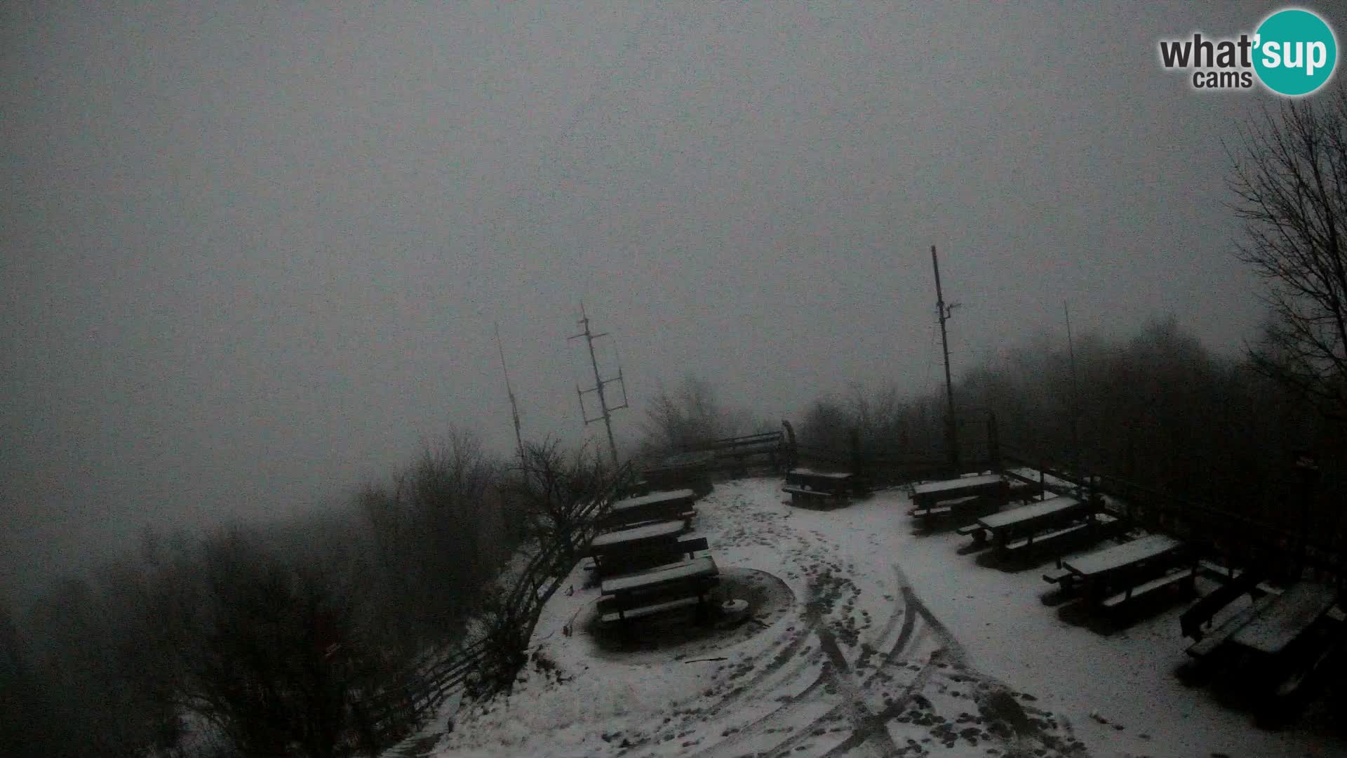 Mount Krim webcam near Ljubljana – Slovenia – view to Grosuplje