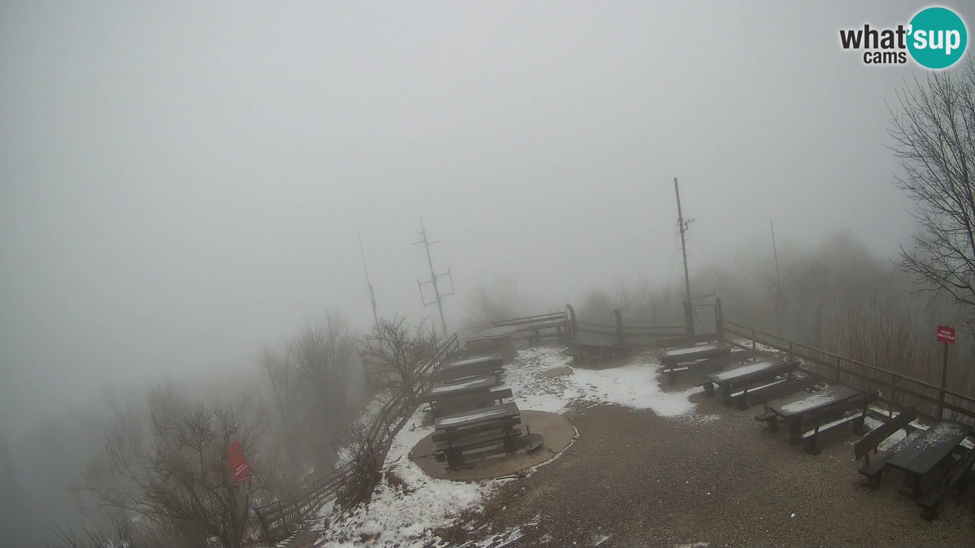 Mount Krim webcam near Ljubljana – Slovenia – view to Grosuplje