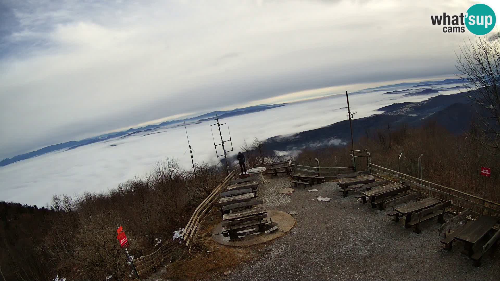 Spletna kamera Krim pri Ljubljani – pogled proti Grosuplju