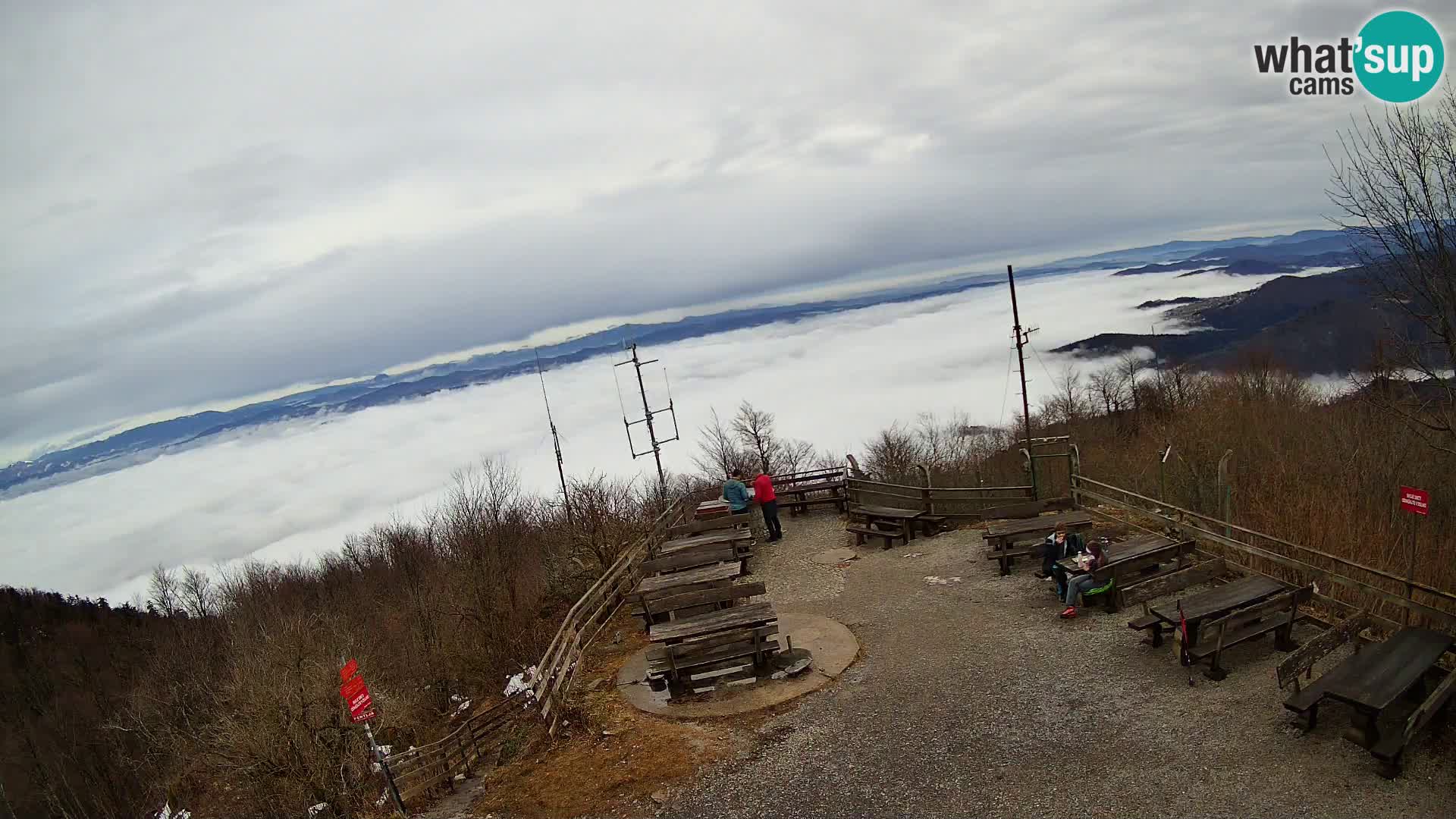 Mount Krim webcam near Ljubljana – Slovenia – view to Grosuplje