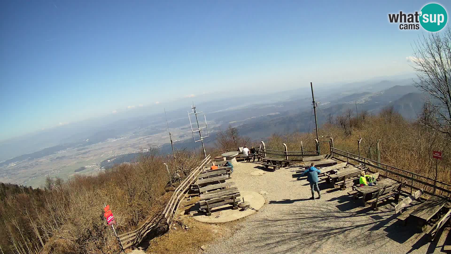 Mount Krim webcam near Ljubljana – Slovenia – view to Grosuplje