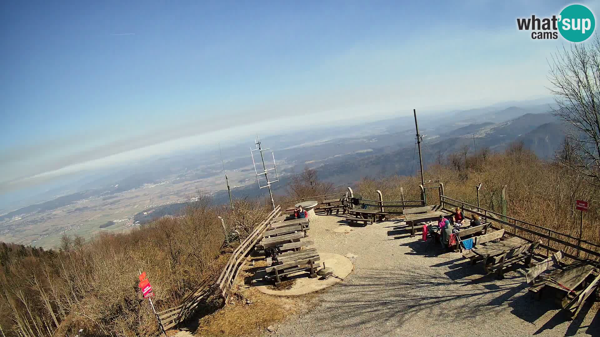 Mount Krim webcam near Ljubljana – Slovenia – view to Grosuplje
