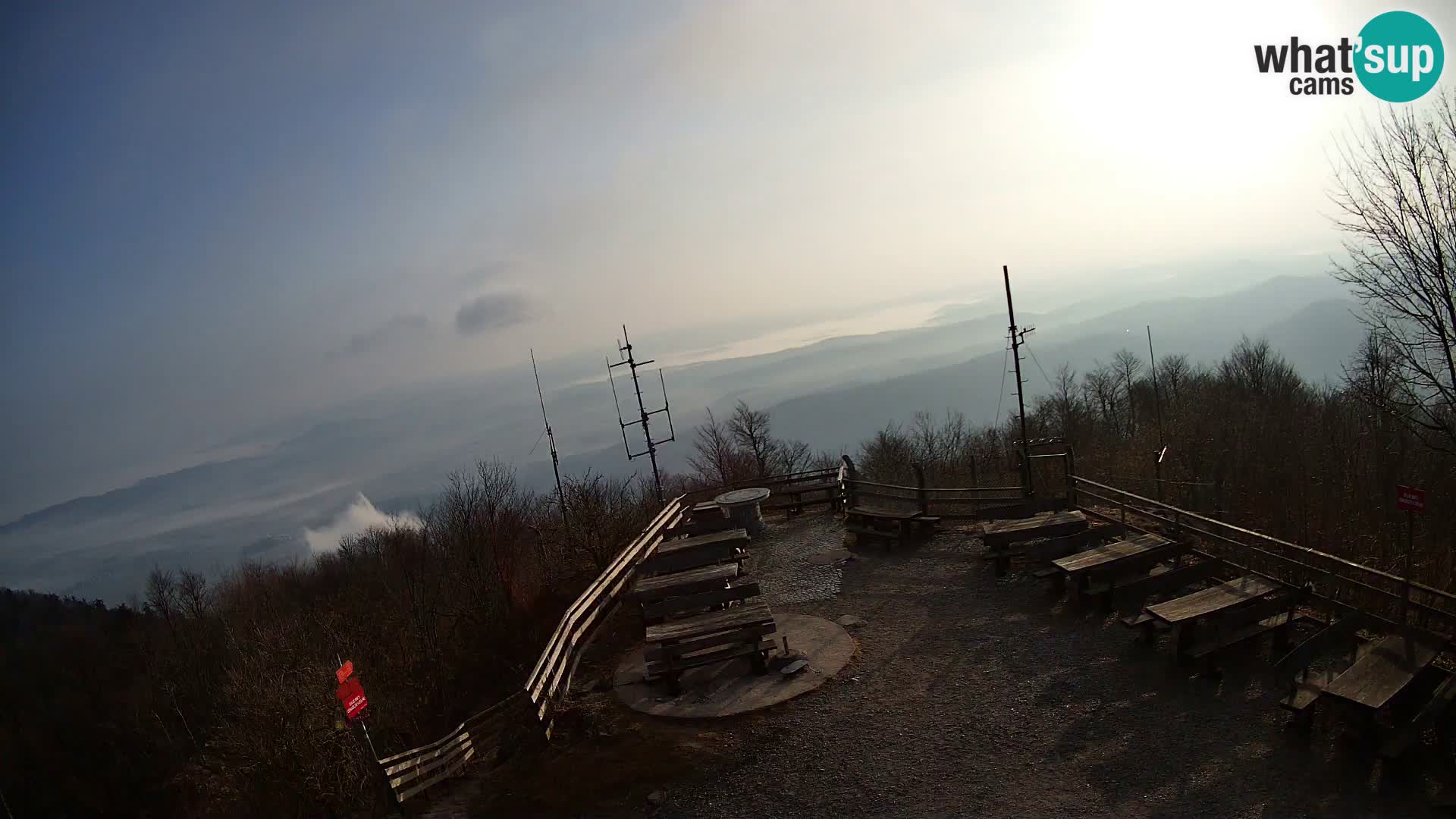 Mount Krim webcam near Ljubljana – Slovenia – view to Grosuplje