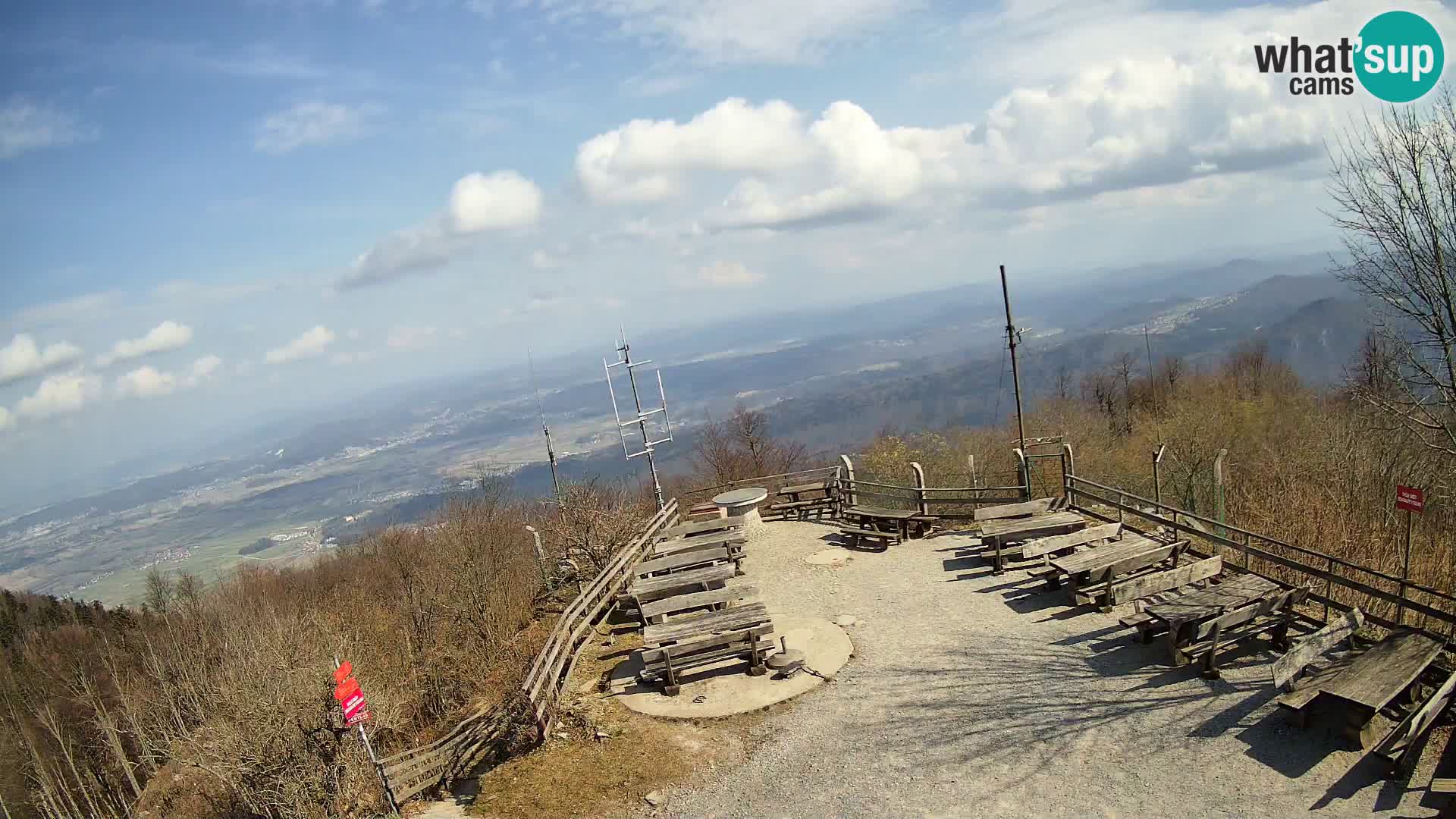 Spletna kamera Krim pri Ljubljani – pogled proti Grosuplju