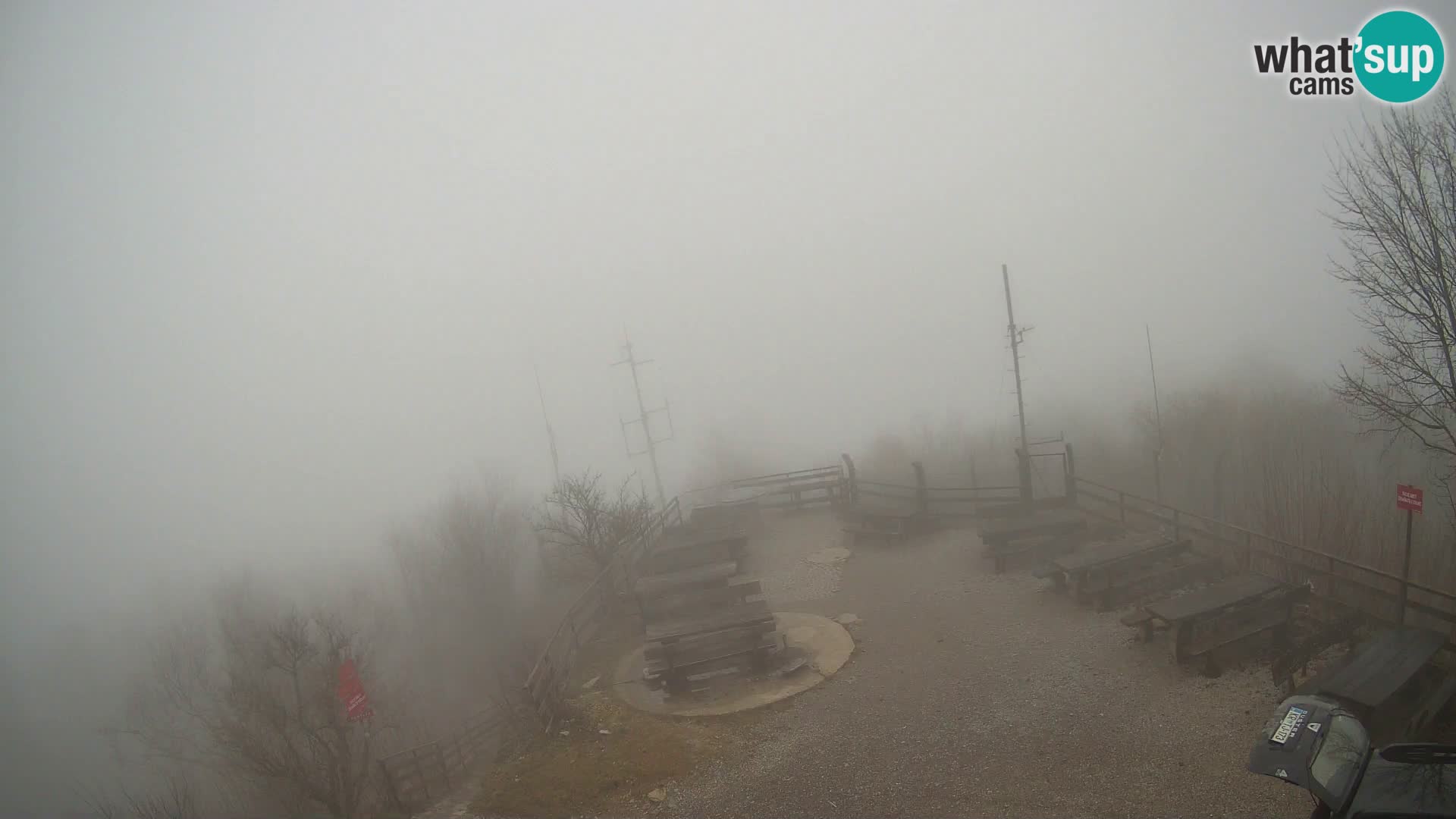Mount Krim webcam near Ljubljana – Slovenia – view to Grosuplje